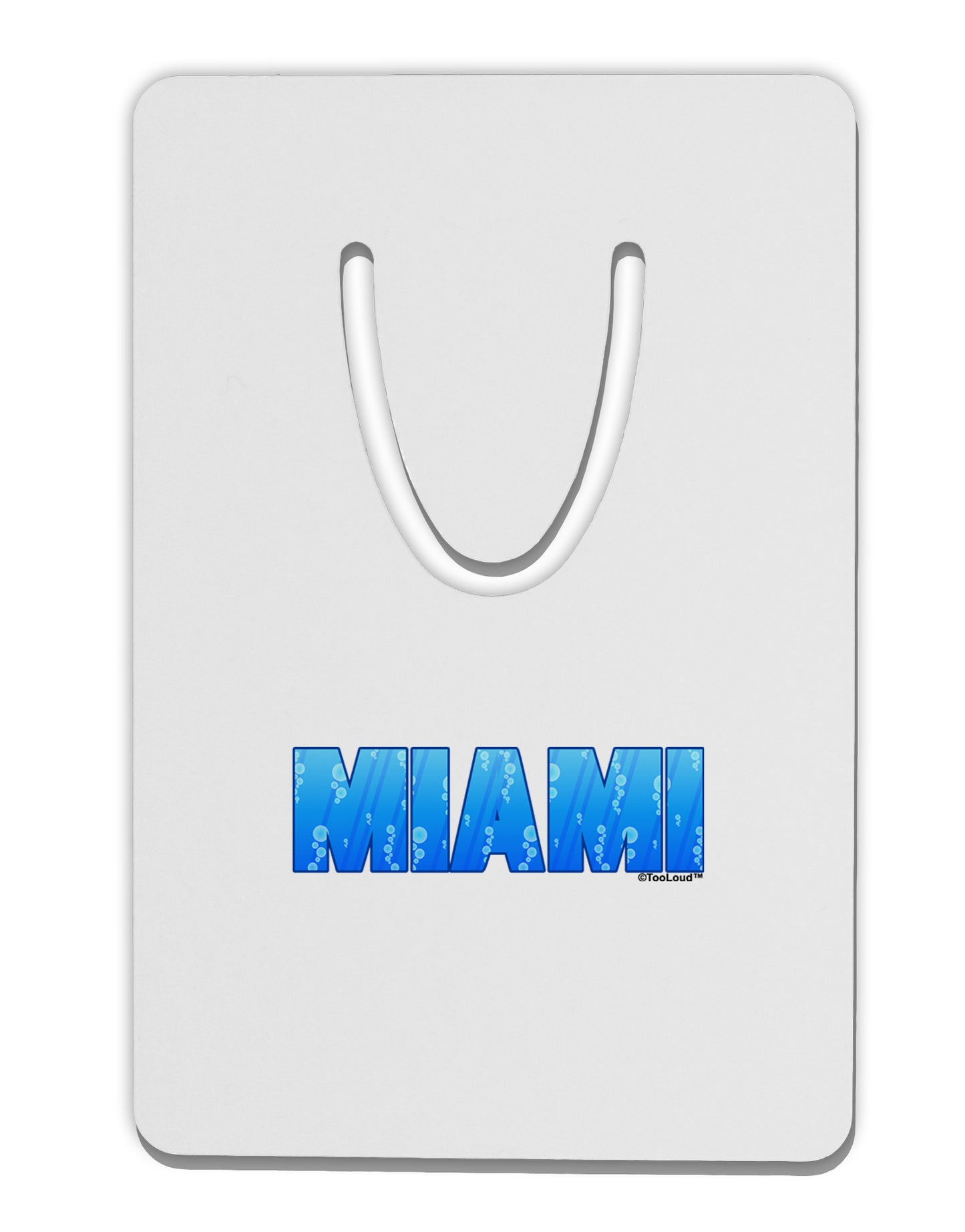 Miami Ocean Bubbles Aluminum Paper Clip Bookmark by TooLoud-Bookmark-TooLoud-White-Davson Sales