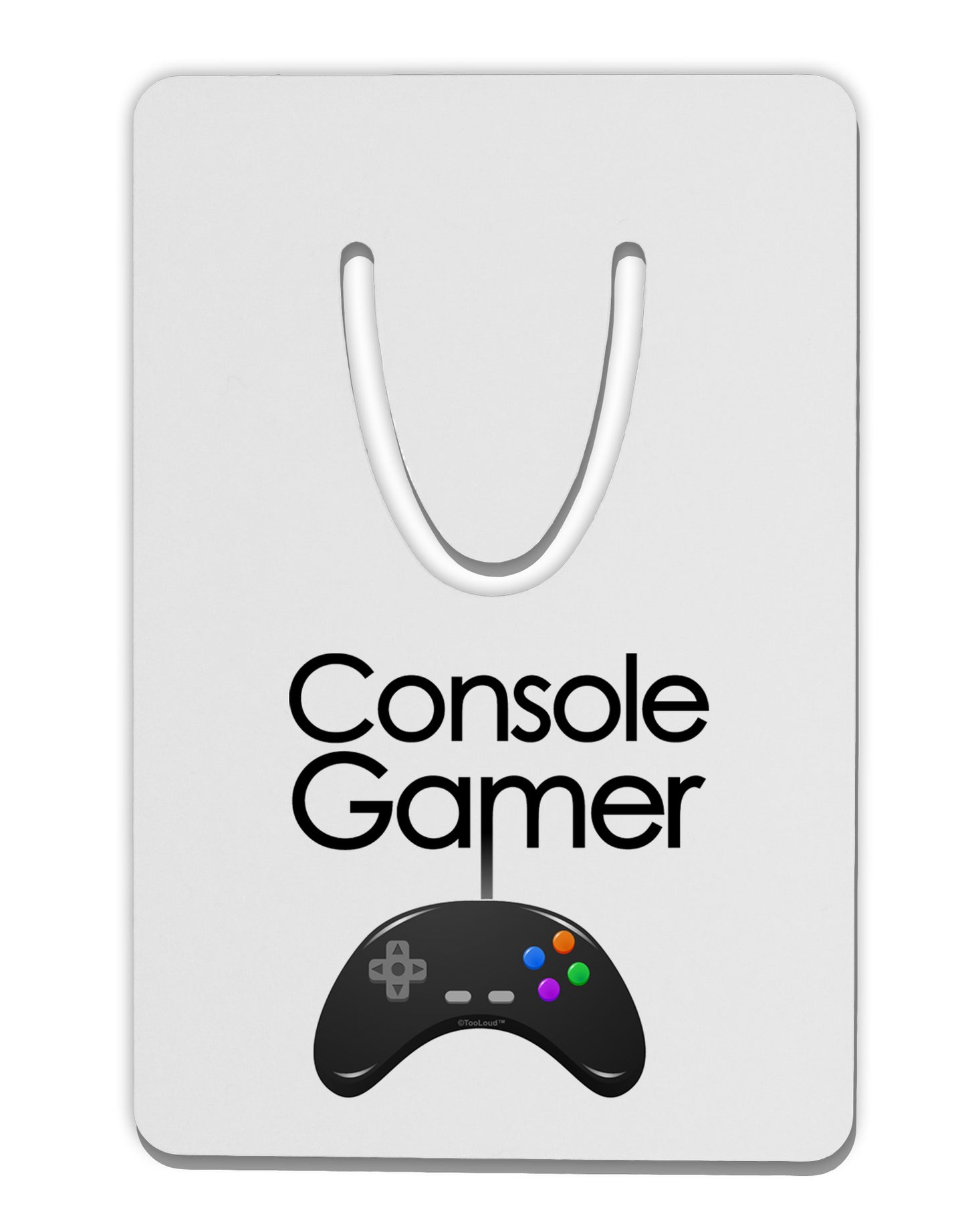 Console Gamer Aluminum Paper Clip Bookmark by TooLoud-Bookmark-TooLoud-White-Davson Sales