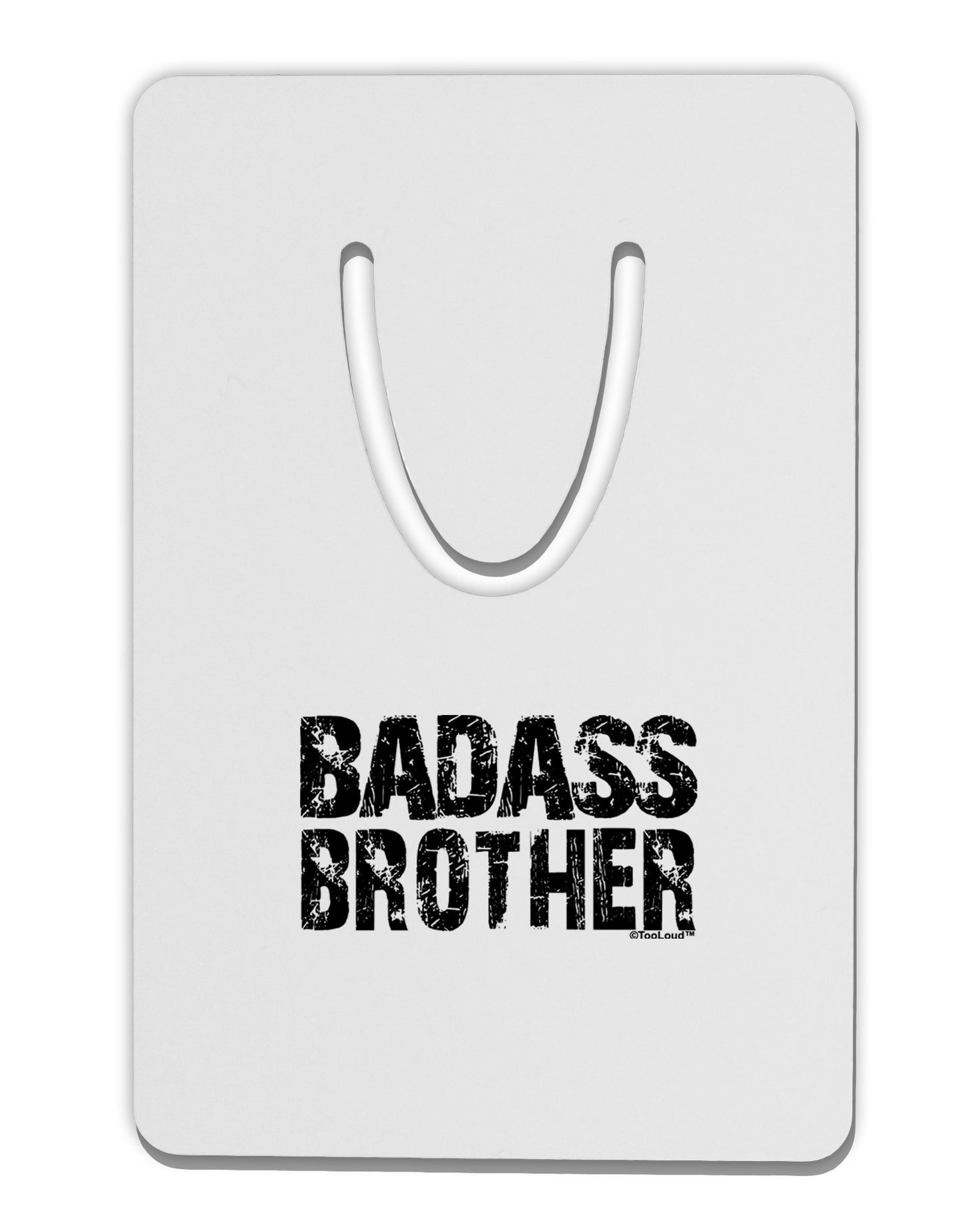 Badass Brother Aluminum Paper Clip Bookmark-Bookmark-TooLoud-White-Davson Sales