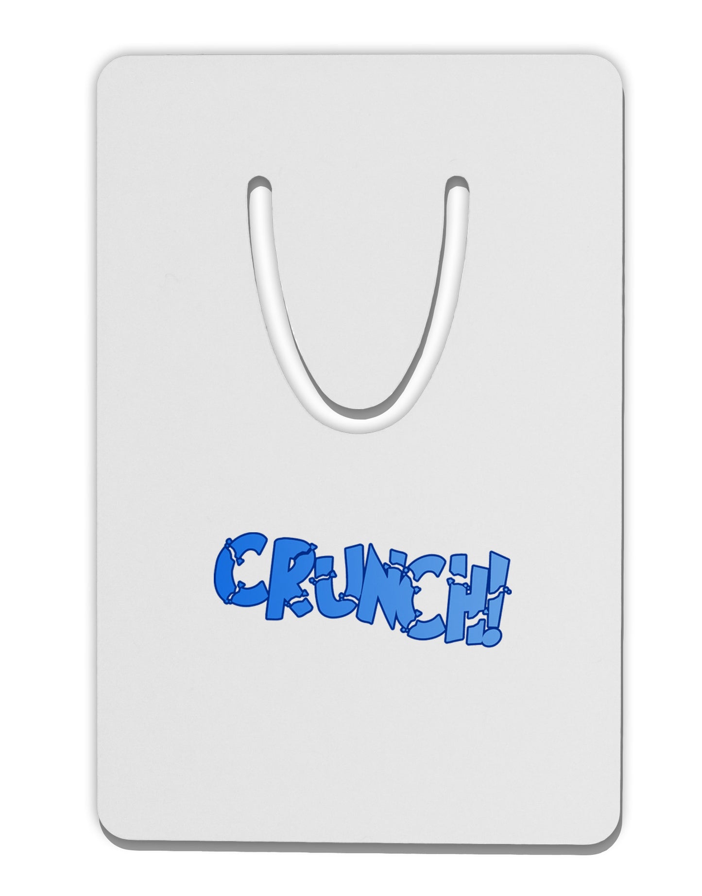 Onomatopoeia CRUNCH Aluminum Paper Clip Bookmark-Bookmark-TooLoud-White-Davson Sales