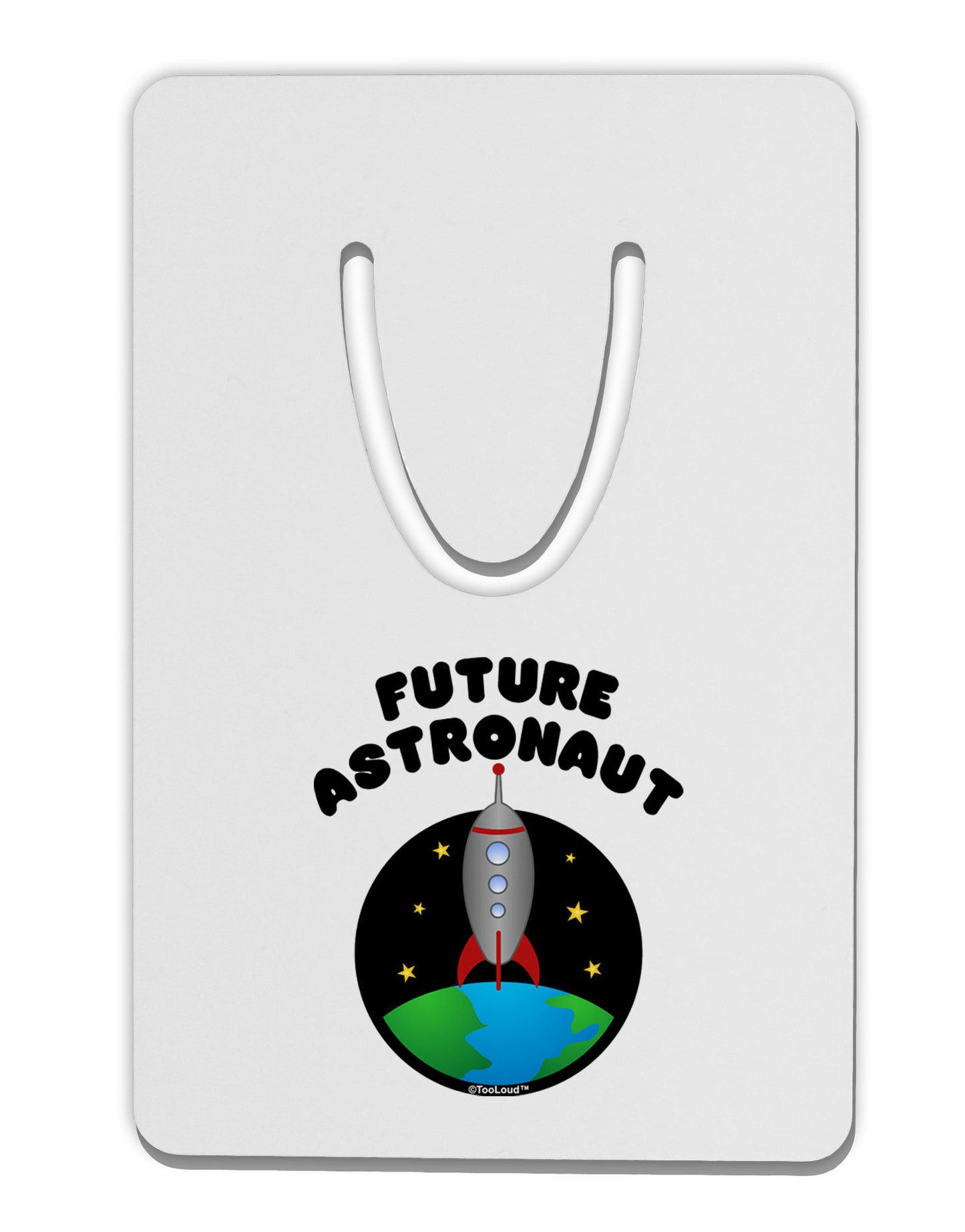 Future Astronaut Color Aluminum Paper Clip Bookmark-Bookmark-TooLoud-White-Davson Sales