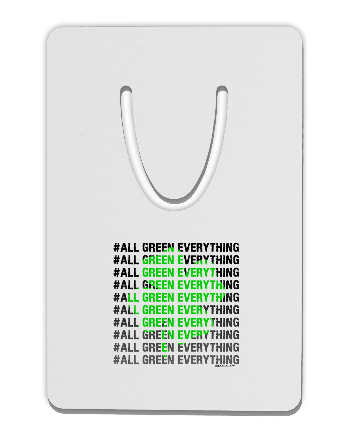 All Green Everything Clover Aluminum Paper Clip Bookmark-Bookmark-TooLoud-White-Davson Sales