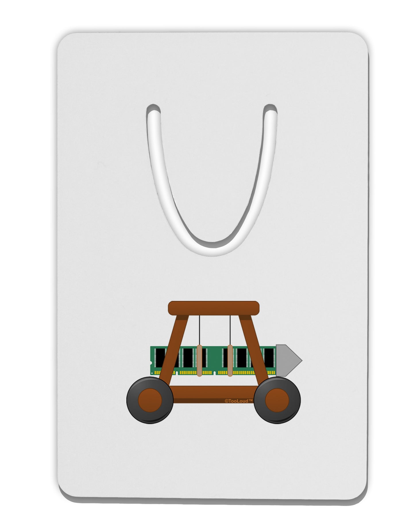 Battering RAM Aluminum Paper Clip Bookmark by TooLoud-Bookmark-TooLoud-White-Davson Sales