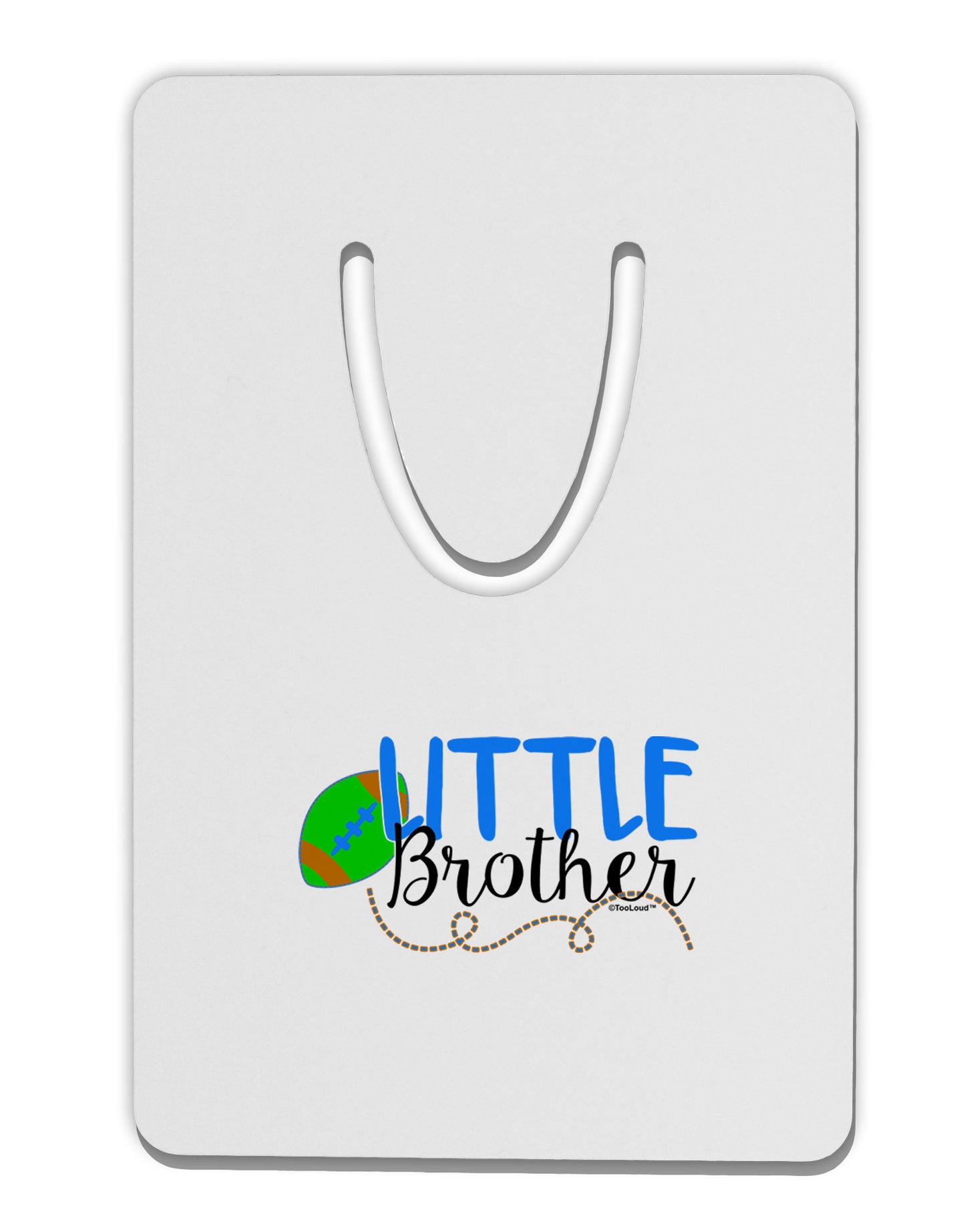 Little Brother Aluminum Paper Clip Bookmark-Bookmark-TooLoud-White-Davson Sales