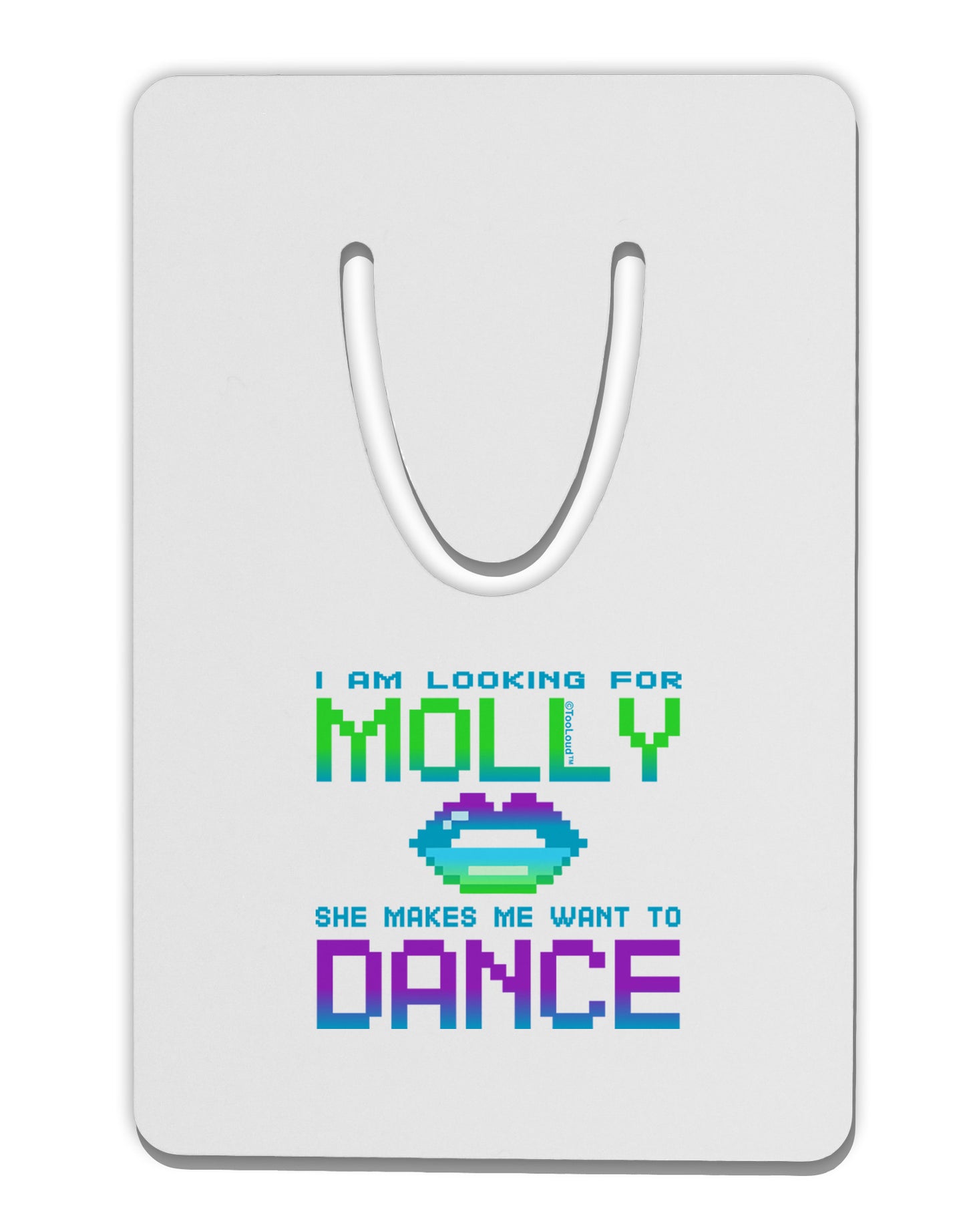 Looking For Molly Aluminum Paper Clip Bookmark-Bookmark-TooLoud-White-Davson Sales