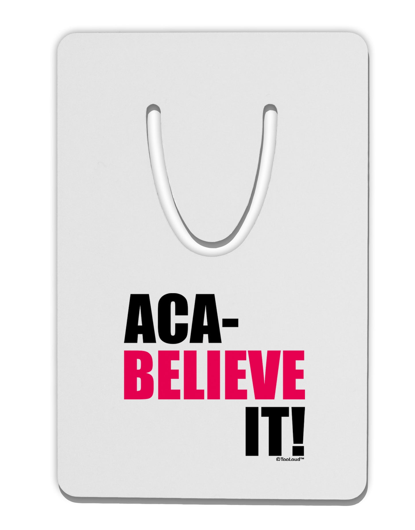 Aca Believe It Aluminum Paper Clip Bookmark-Bookmark-TooLoud-White-Davson Sales