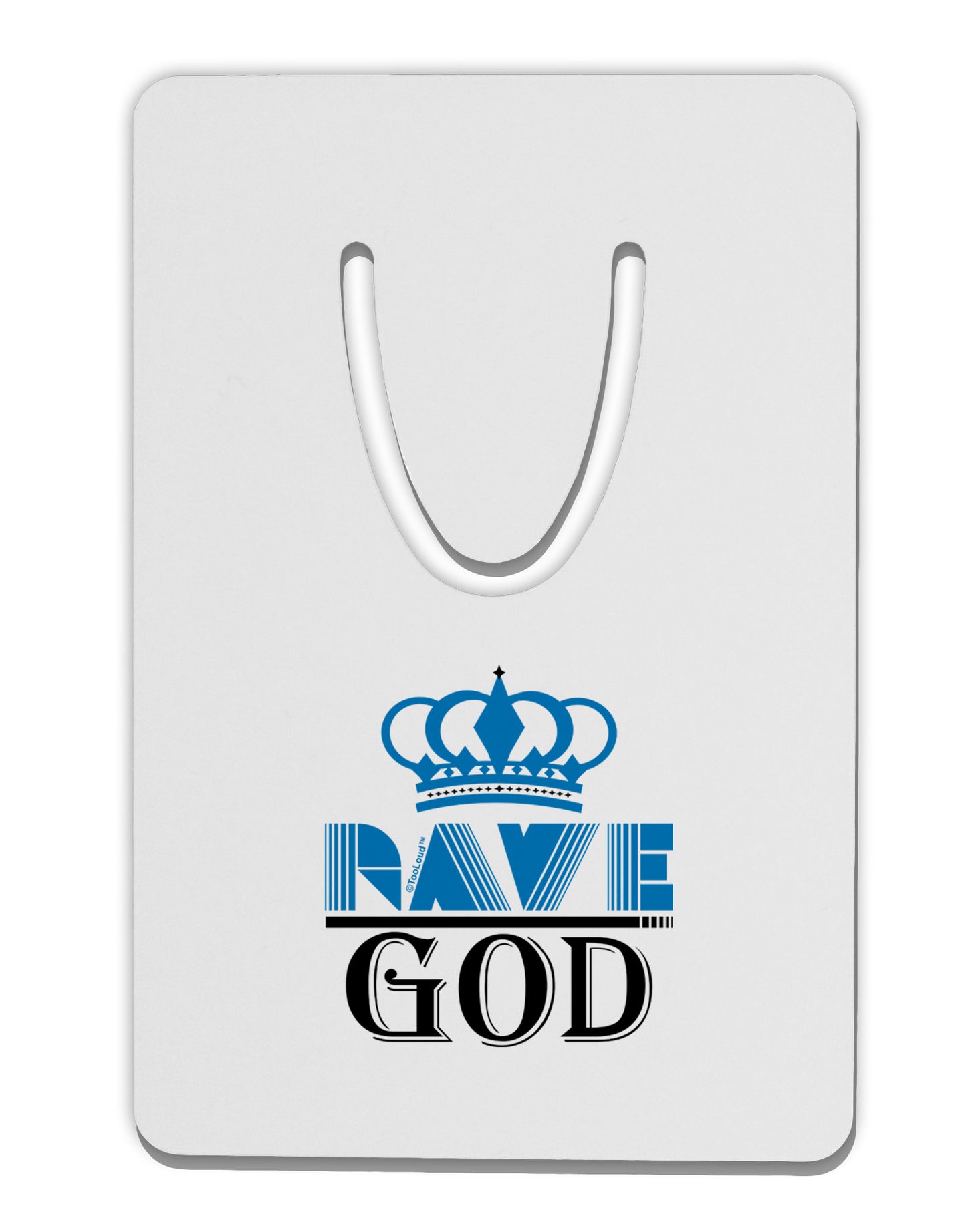 Rave God Aluminum Paper Clip Bookmark-Bookmark-TooLoud-White-Davson Sales