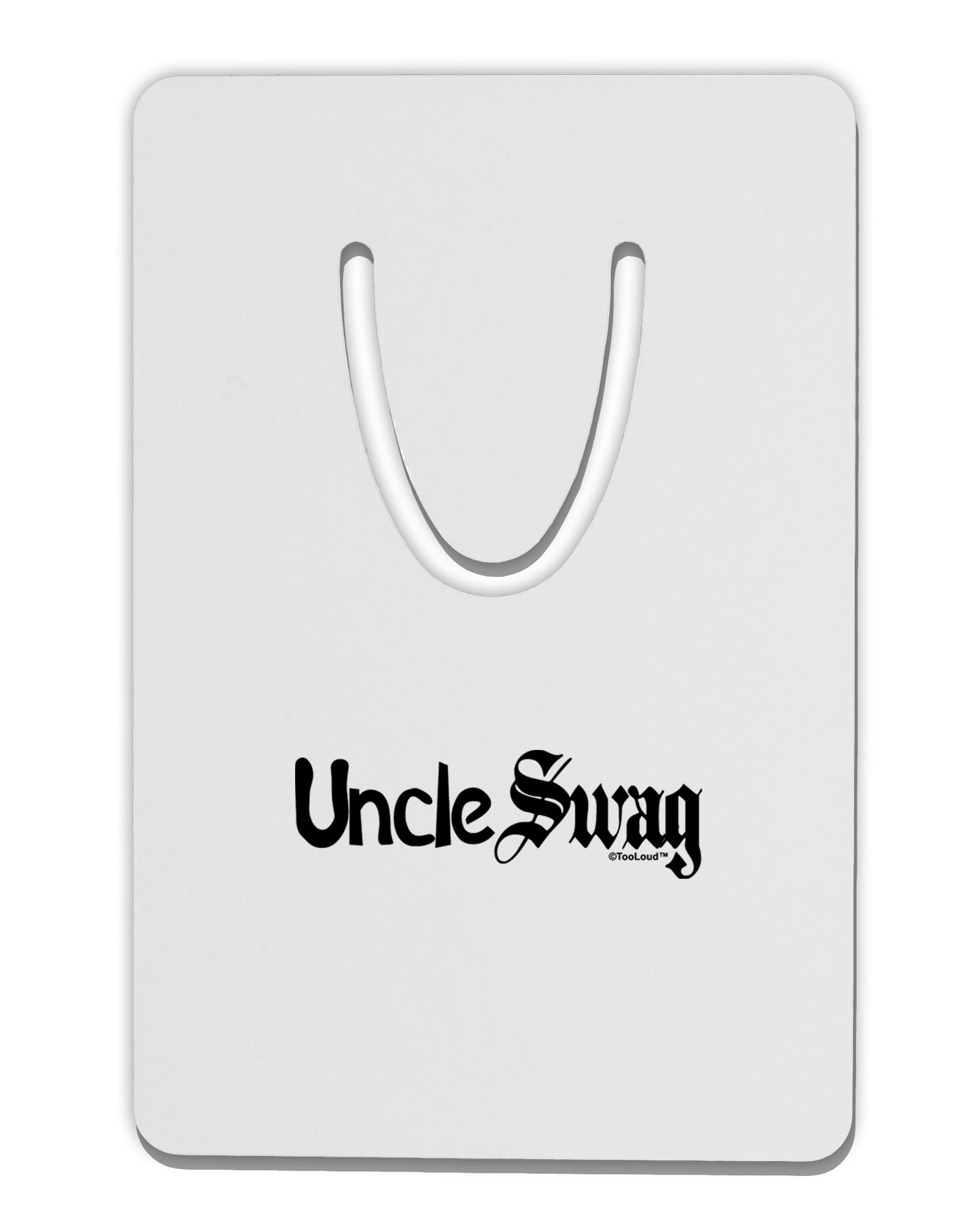 Uncle Swag Text Aluminum Paper Clip Bookmark by TooLoud-Bookmark-TooLoud-White-Davson Sales