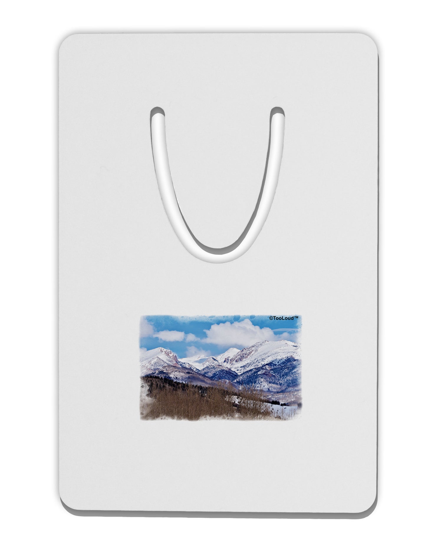 Pikes Peak Aluminum Paper Clip Bookmark-Bookmark-TooLoud-White-Davson Sales