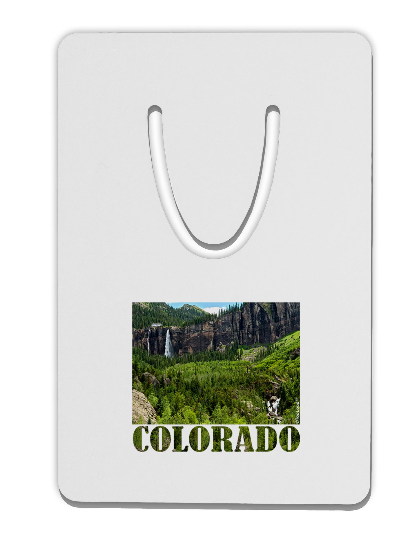 Beautiful Cliffs Colorado Aluminum Paper Clip Bookmark by TooLoud-Bookmark-TooLoud-White-Davson Sales
