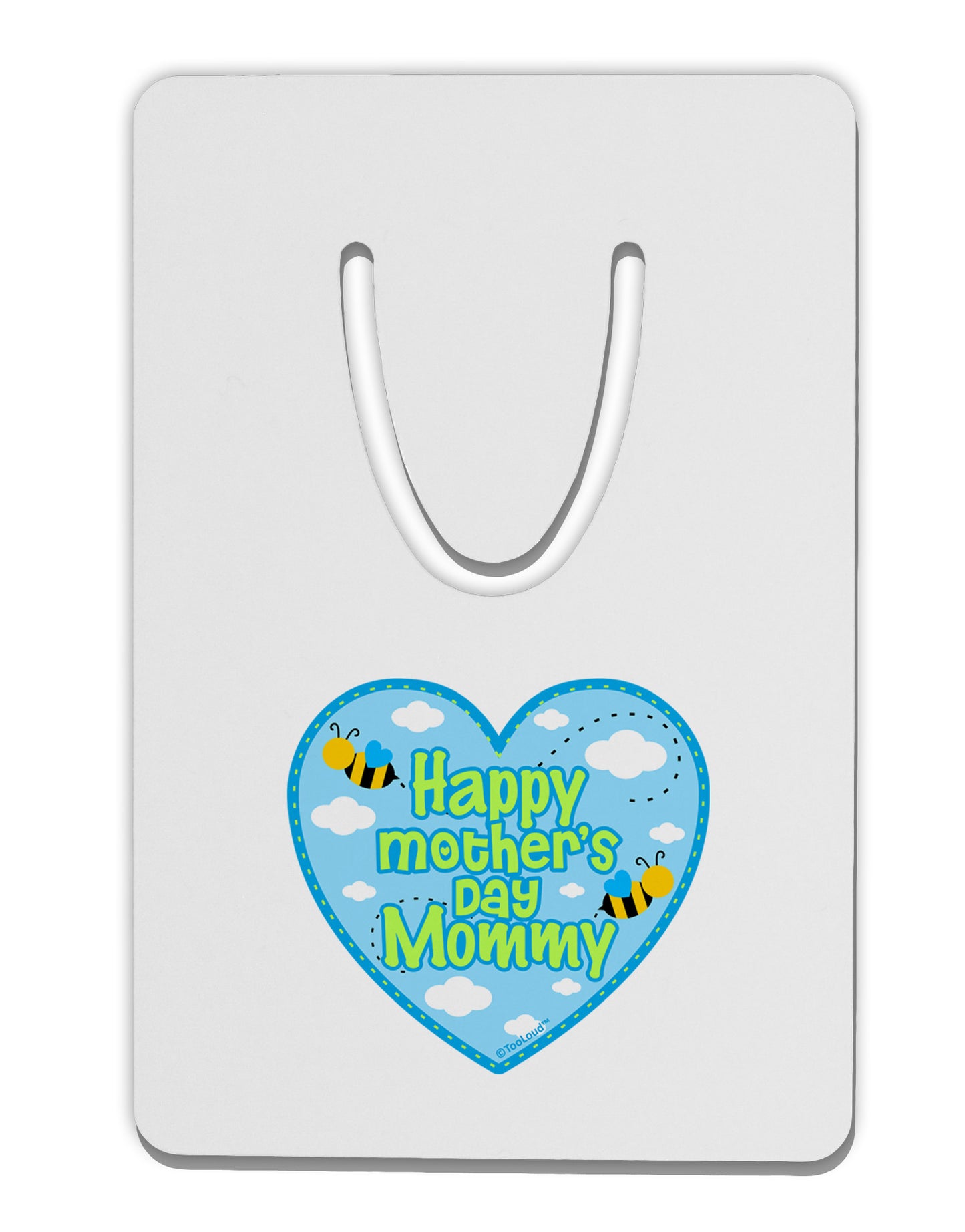 Happy Mother's Day Mommy - Blue Aluminum Paper Clip Bookmark by TooLoud-Bookmark-TooLoud-White-Davson Sales