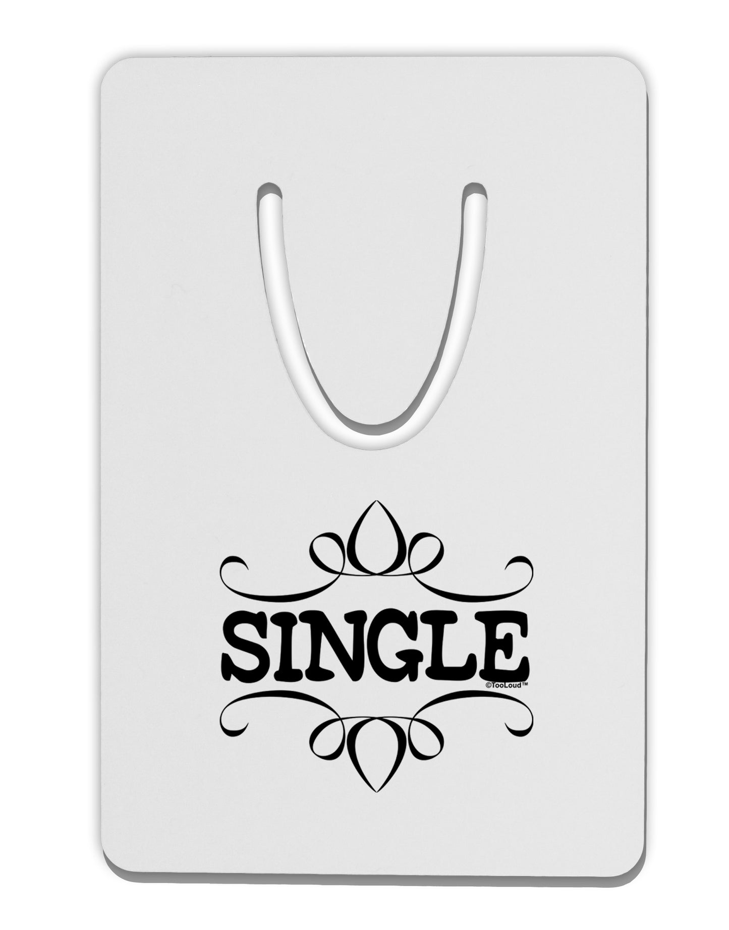 Single Aluminum Paper Clip Bookmark by TooLoud-TooLoud-White-Davson Sales