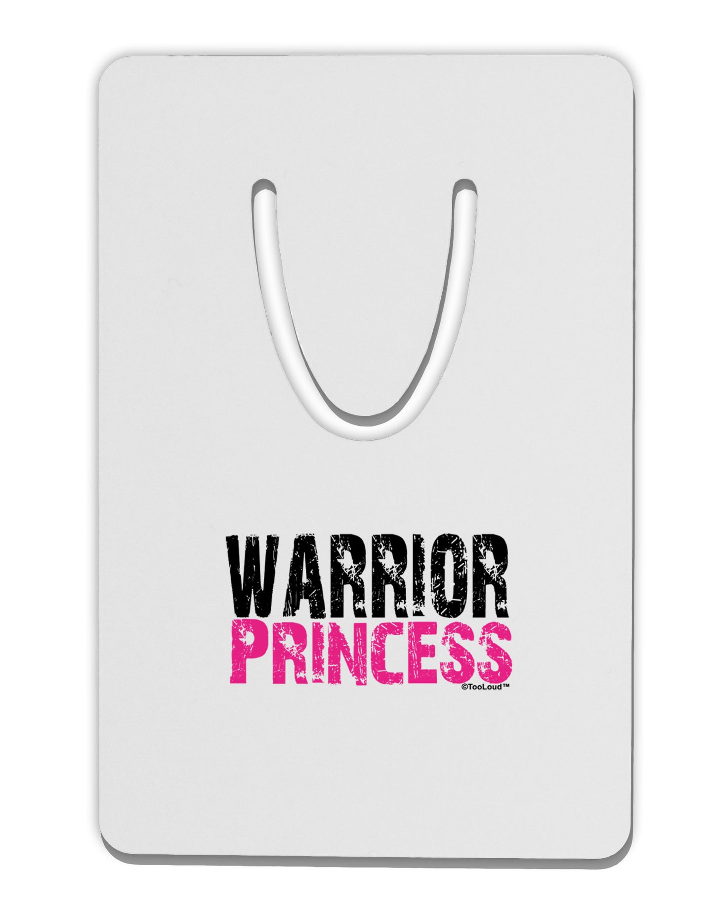 Warrior Princess Pink Aluminum Paper Clip Bookmark-Bookmark-TooLoud-White-Davson Sales