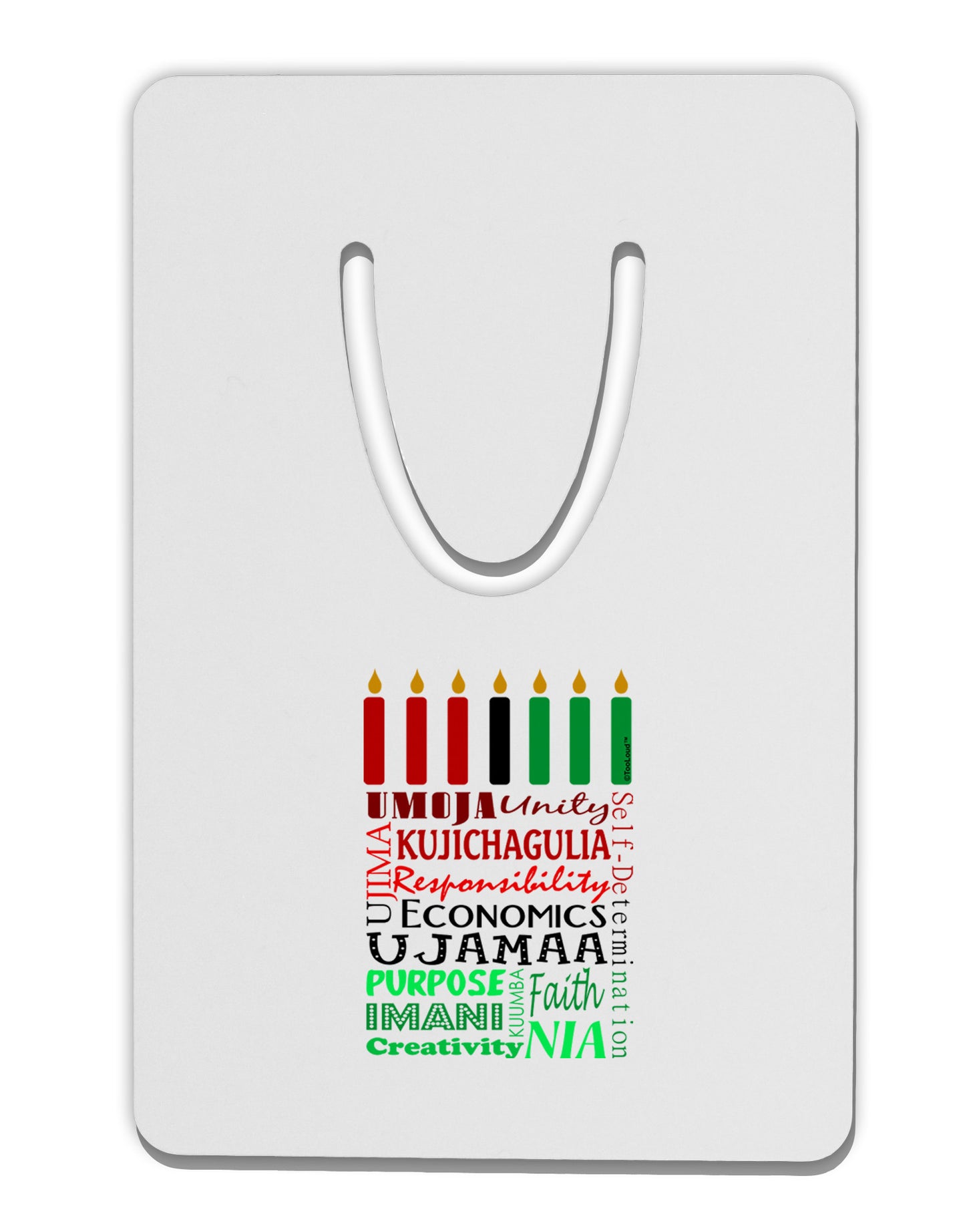 7 Principles Box Aluminum Paper Clip Bookmark-Bookmark-TooLoud-White-Davson Sales