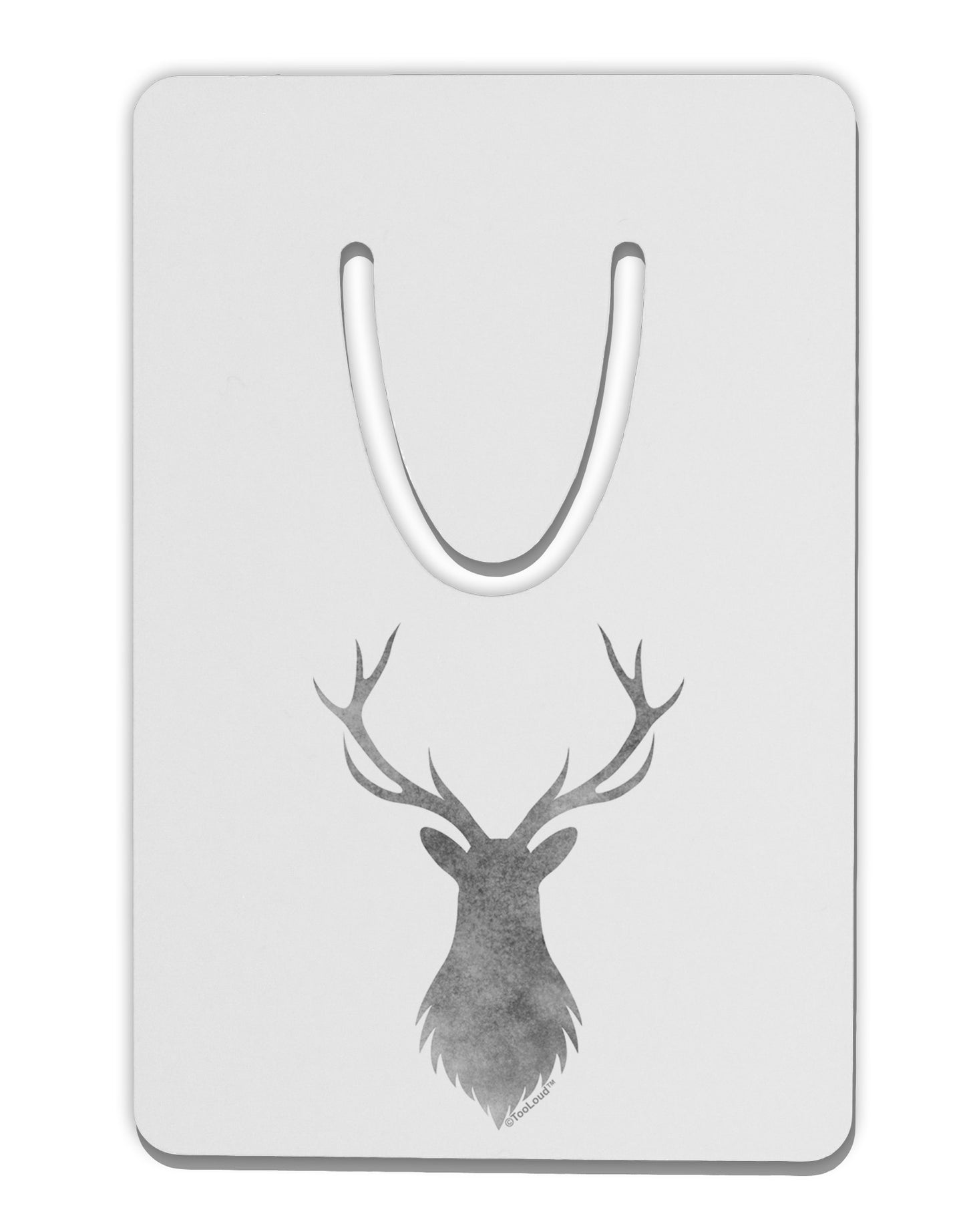 Majestic Stag Distressed Aluminum Paper Clip Bookmark-Bookmark-TooLoud-White-Davson Sales