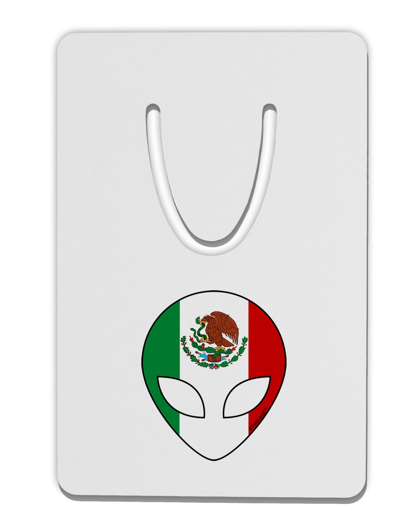 Mexican Flag Extraterrestrial Aluminum Paper Clip Bookmark by TooLoud-Bookmark-TooLoud-White-Davson Sales
