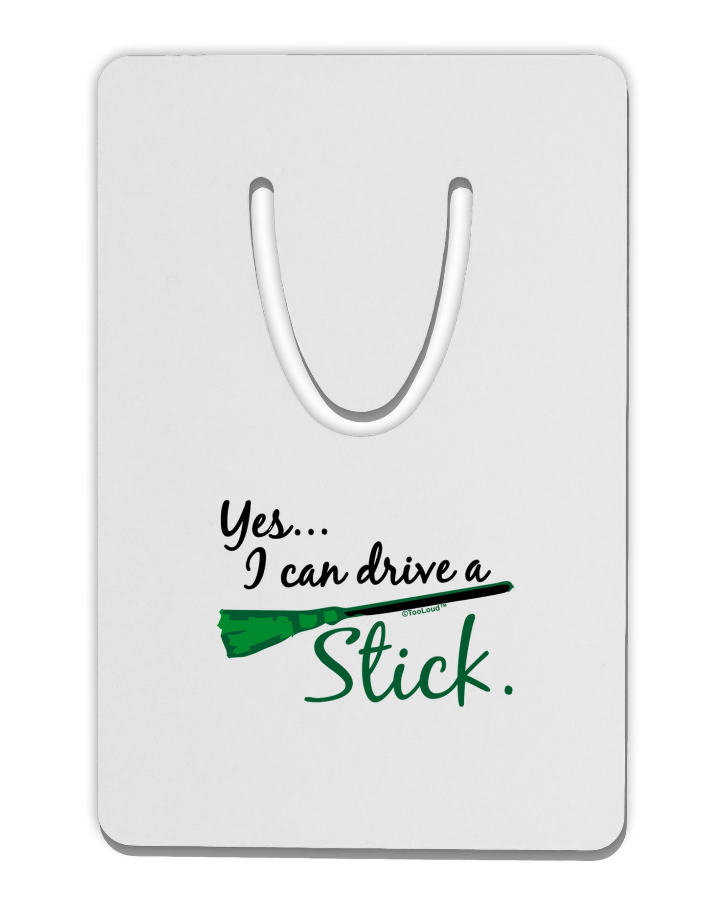 Drive Stick Green Aluminum Paper Clip Bookmark-Bookmark-TooLoud-White-Davson Sales