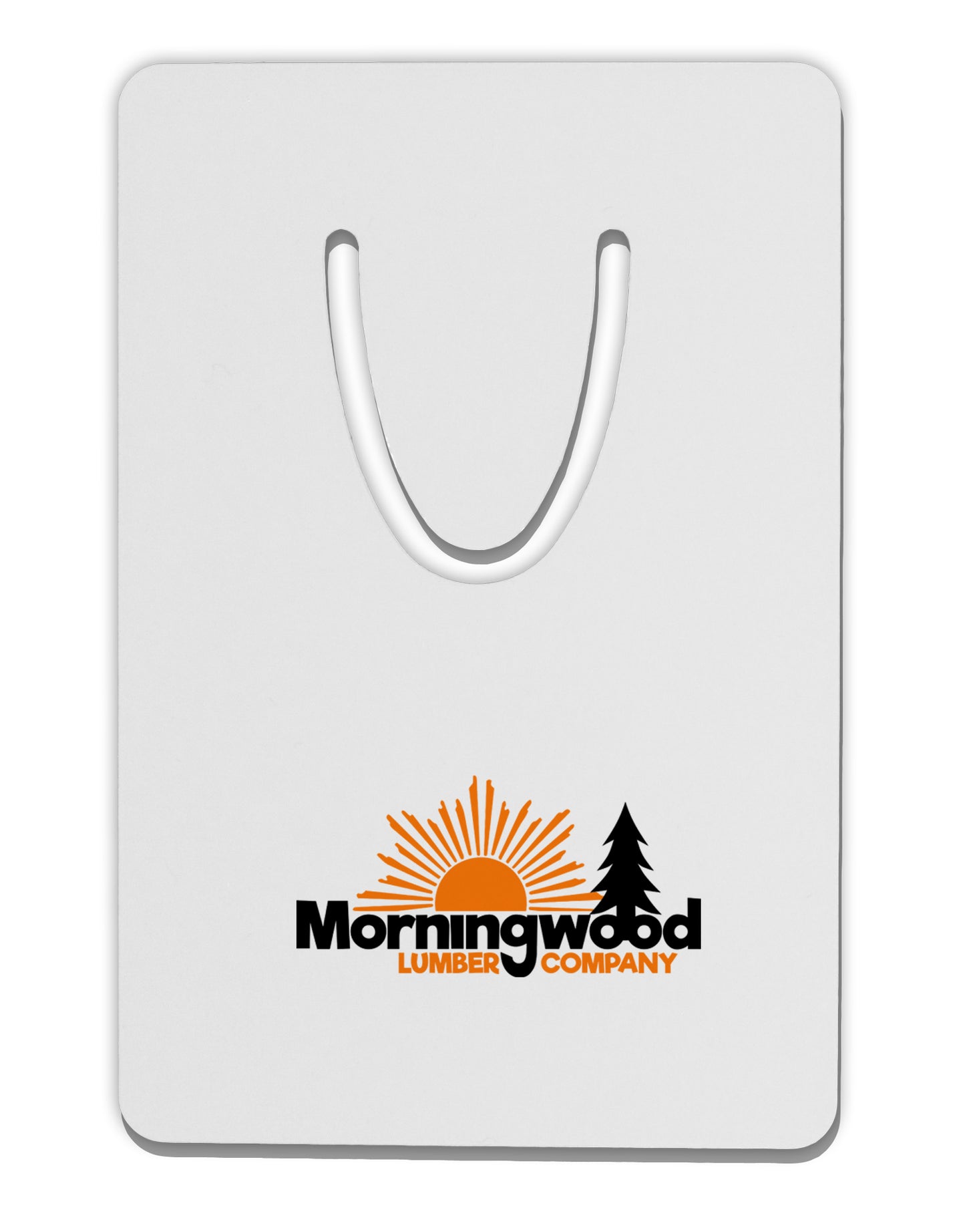 Morningwood Company Funny Aluminum Paper Clip Bookmark by TooLoud-TooLoud-White-Davson Sales