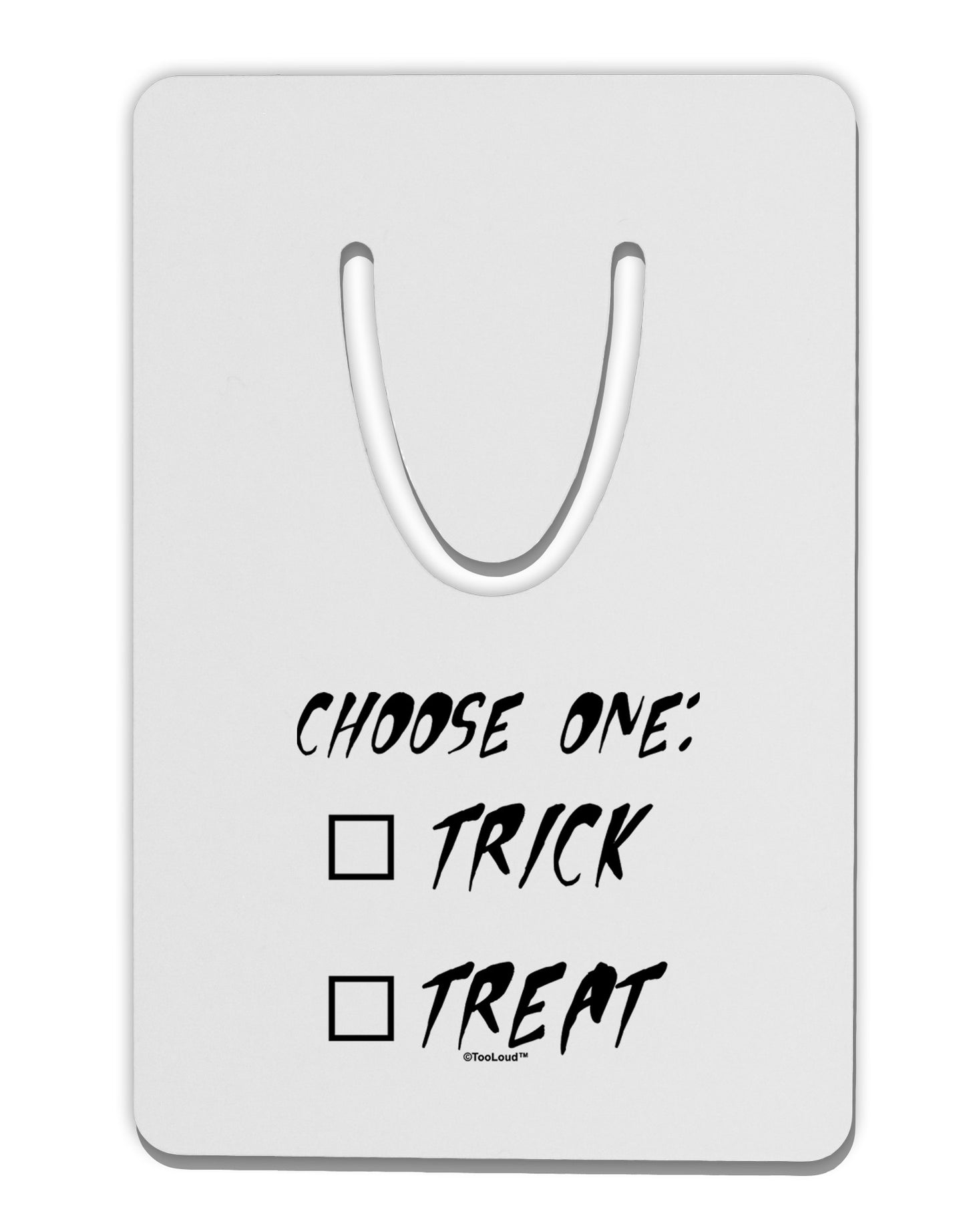 Choose One Unchecked Aluminum Paper Clip Bookmark-Bookmark-TooLoud-White-Davson Sales