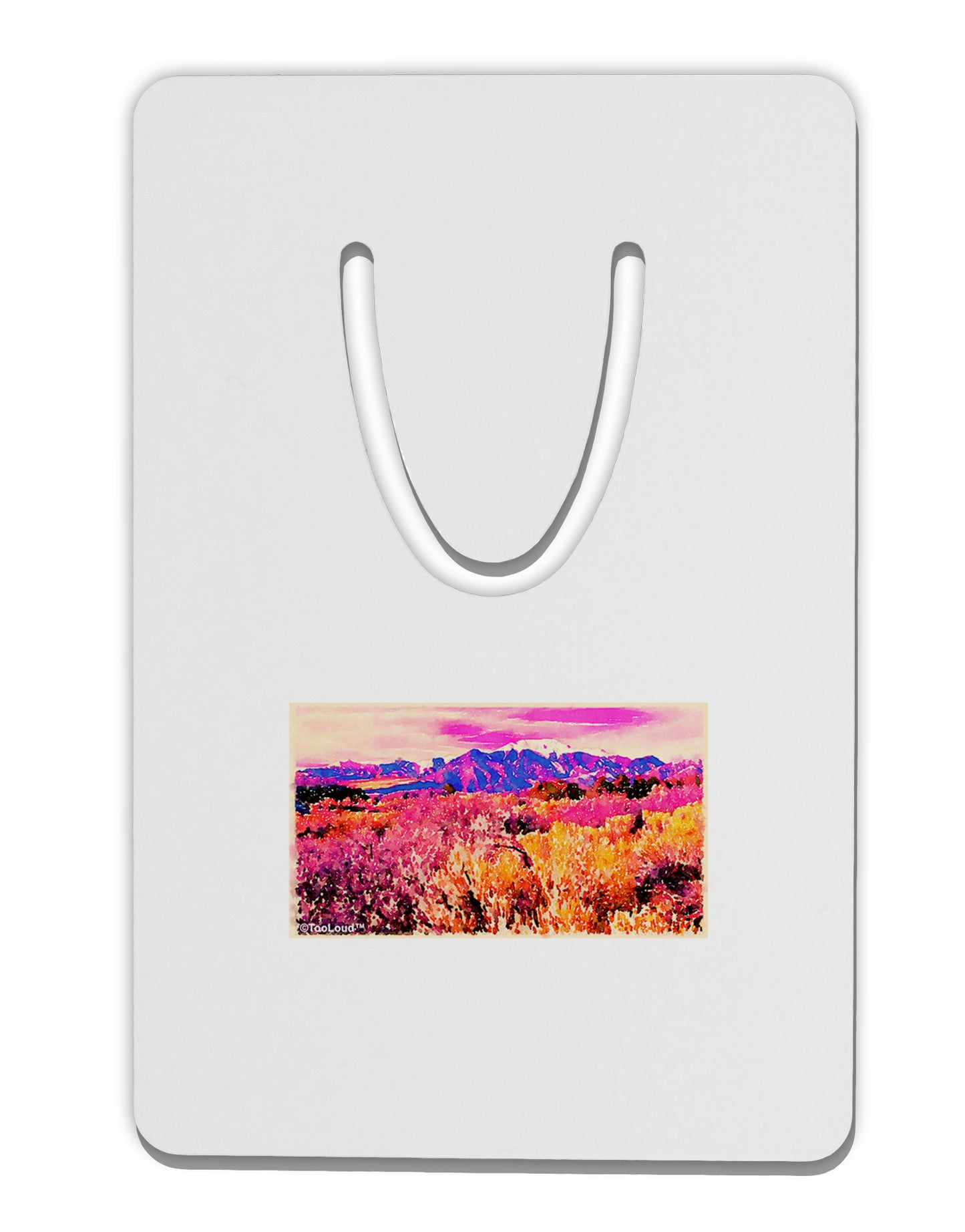 Colorful Colorado Mountains Aluminum Paper Clip Bookmark by TooLoud-Bookmark-TooLoud-White-Davson Sales