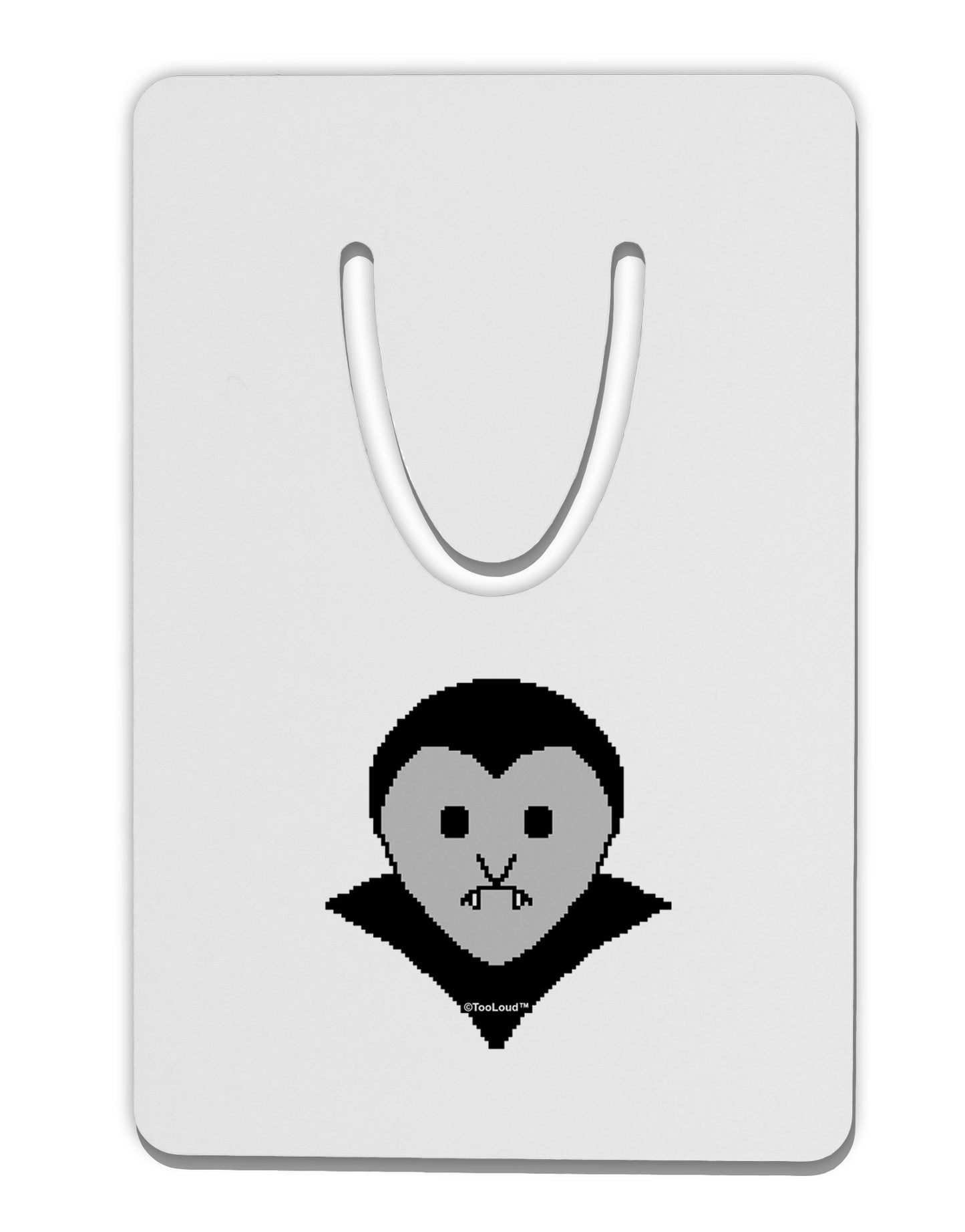 Cute Pixel Vampire Male Aluminum Paper Clip Bookmark-Bookmark-TooLoud-White-Davson Sales