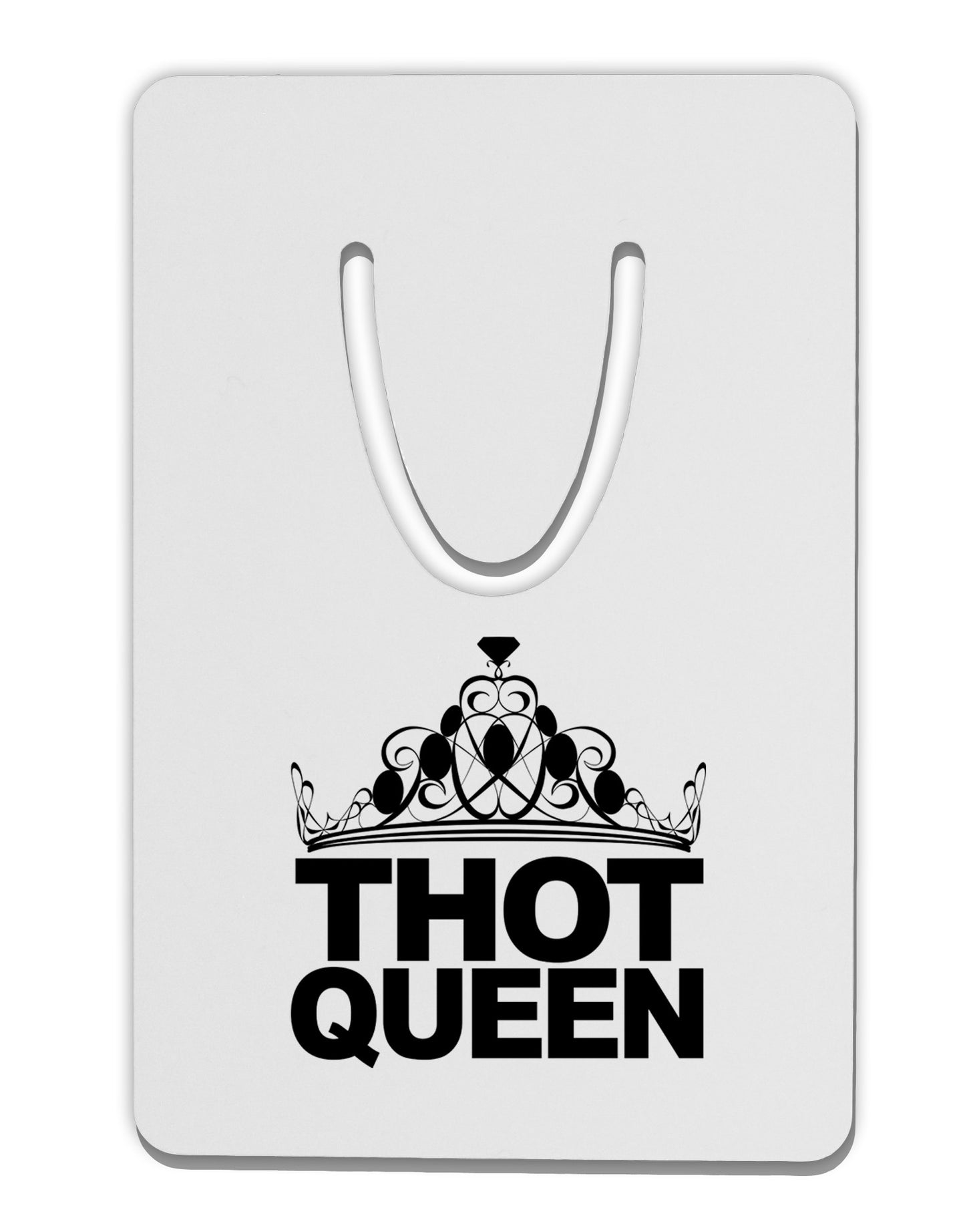 THOT Queen Aluminum Paper Clip Bookmark-Bookmark-TooLoud-White-Davson Sales