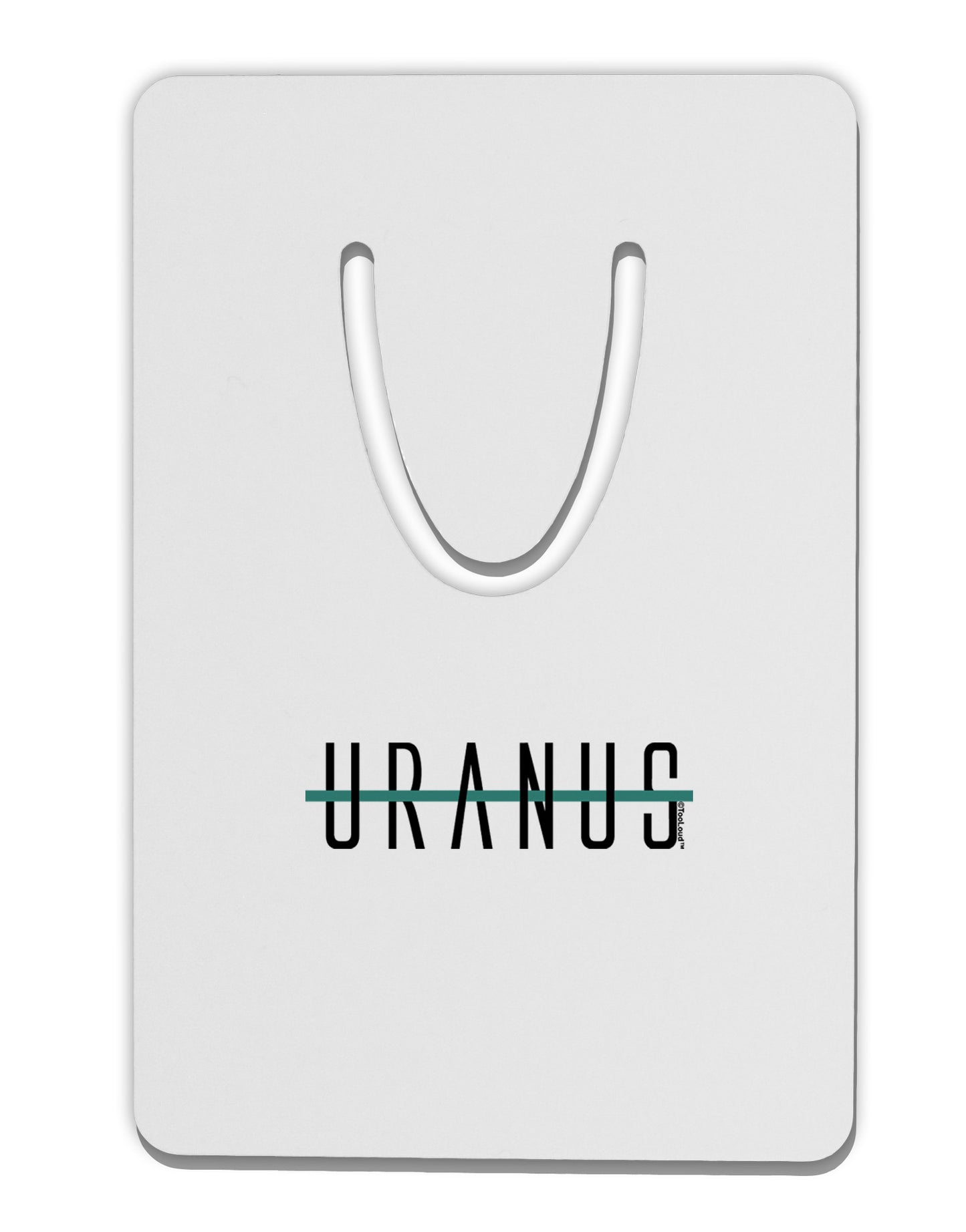 Planet Uranus Text Only Aluminum Paper Clip Bookmark by TooLoud-Bookmark-TooLoud-White-Davson Sales