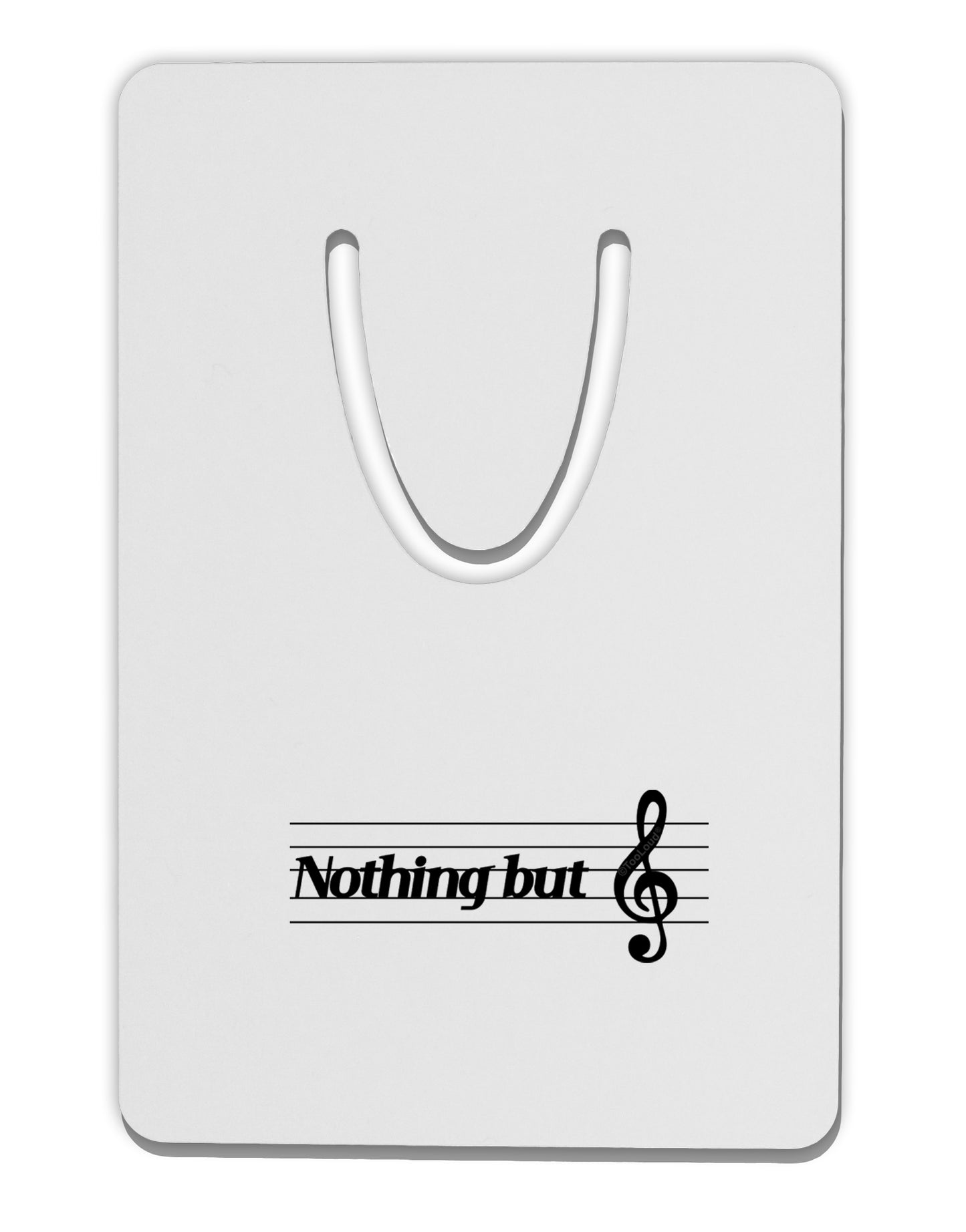 Nothing But Treble Music Pun Aluminum Paper Clip Bookmark by TooLoud-Bookmark-TooLoud-White-Davson Sales