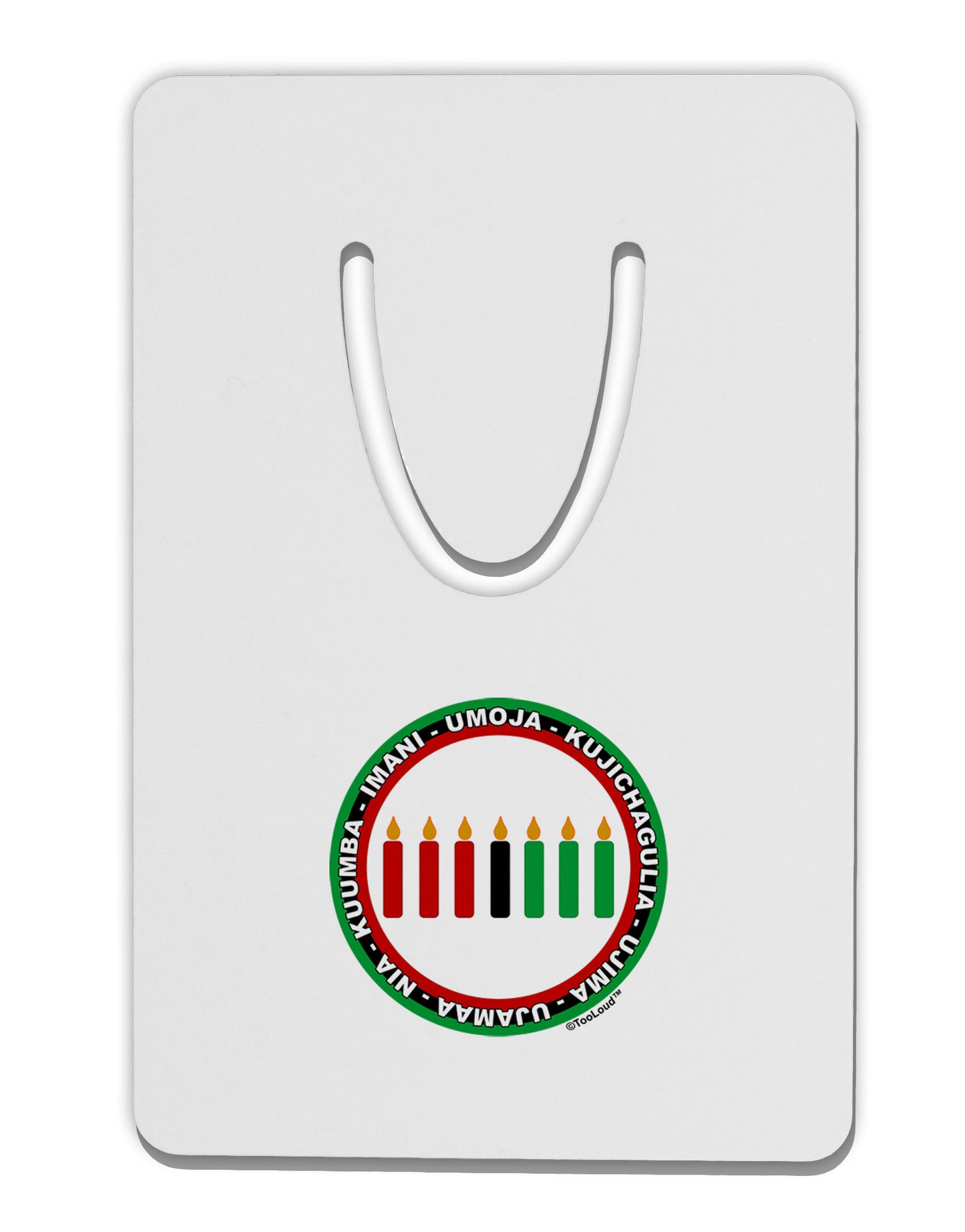 7 Principles Circle Aluminum Paper Clip Bookmark-Bookmark-TooLoud-White-Davson Sales