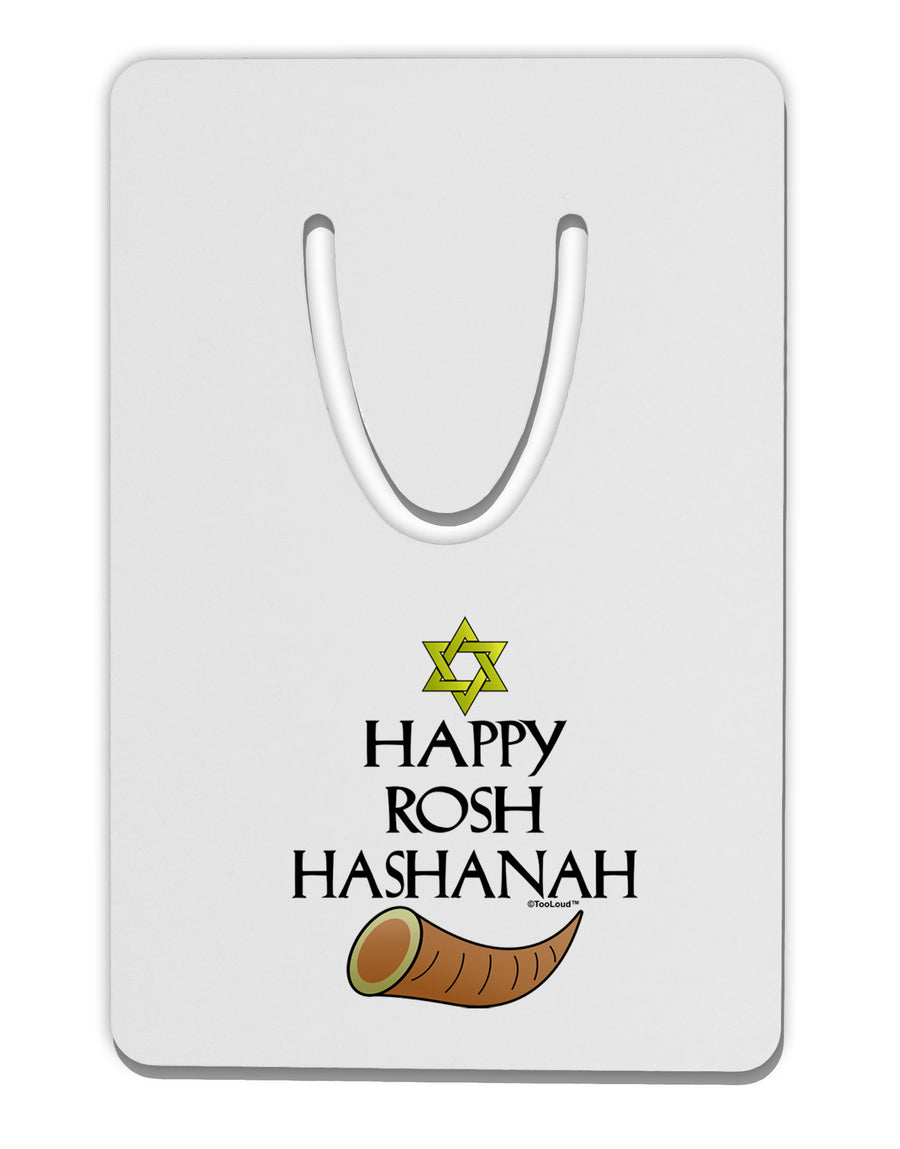 Happy Rosh Hashanah Aluminum Paper Clip Bookmark-Bookmark-TooLoud-White-Davson Sales