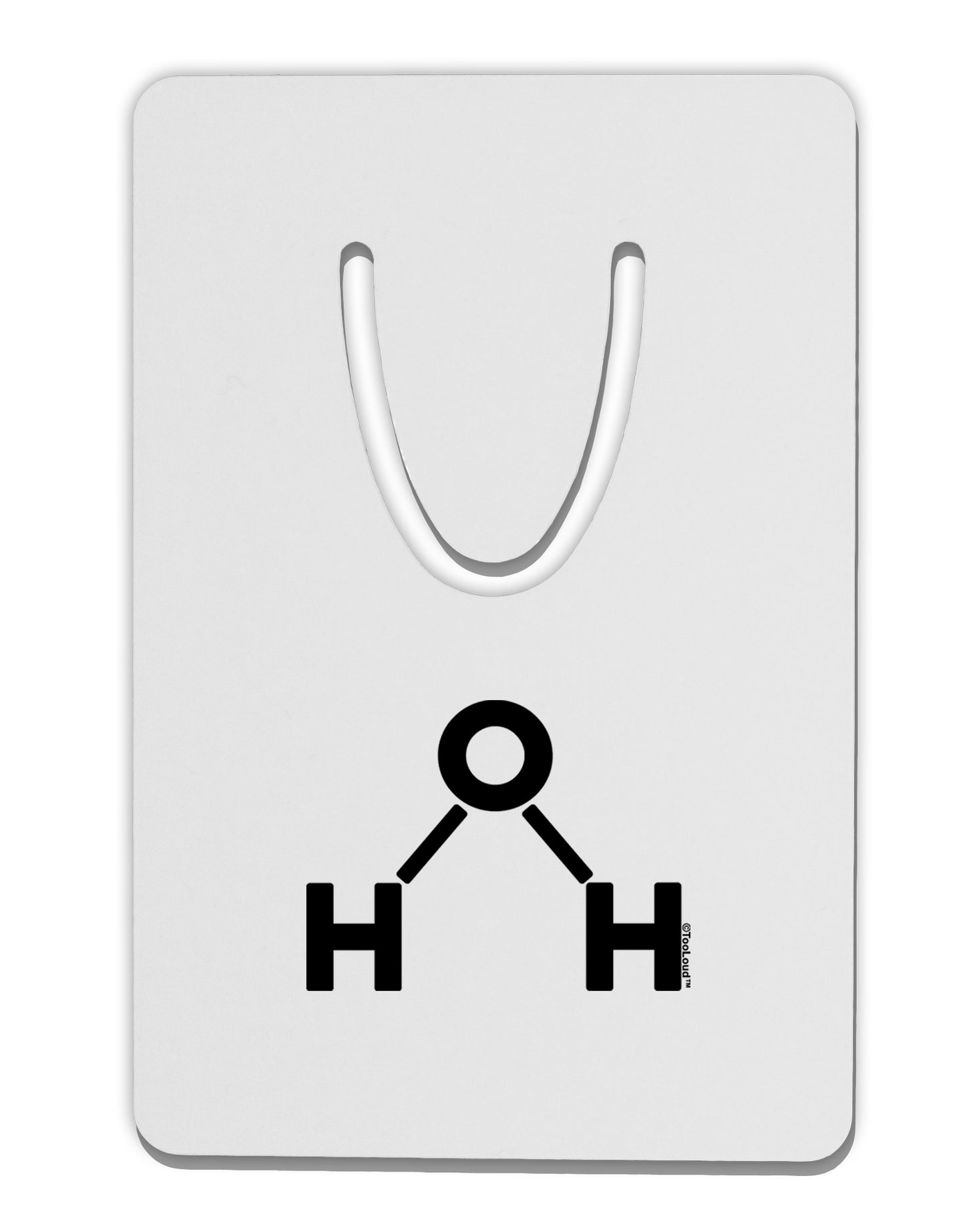 Water Molecule Text Aluminum Paper Clip Bookmark by TooLoud-Bookmark-TooLoud-White-Davson Sales