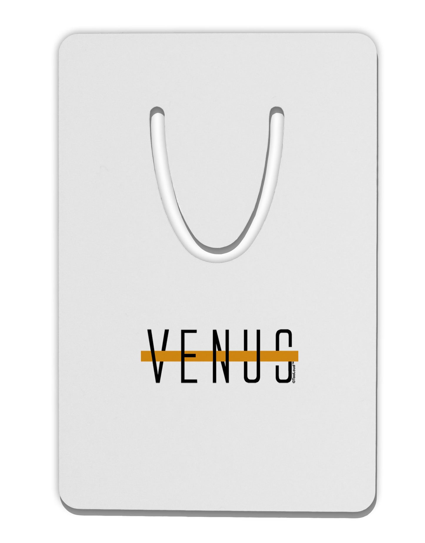 Planet Venus Text Only Aluminum Paper Clip Bookmark by TooLoud-Bookmark-TooLoud-White-Davson Sales
