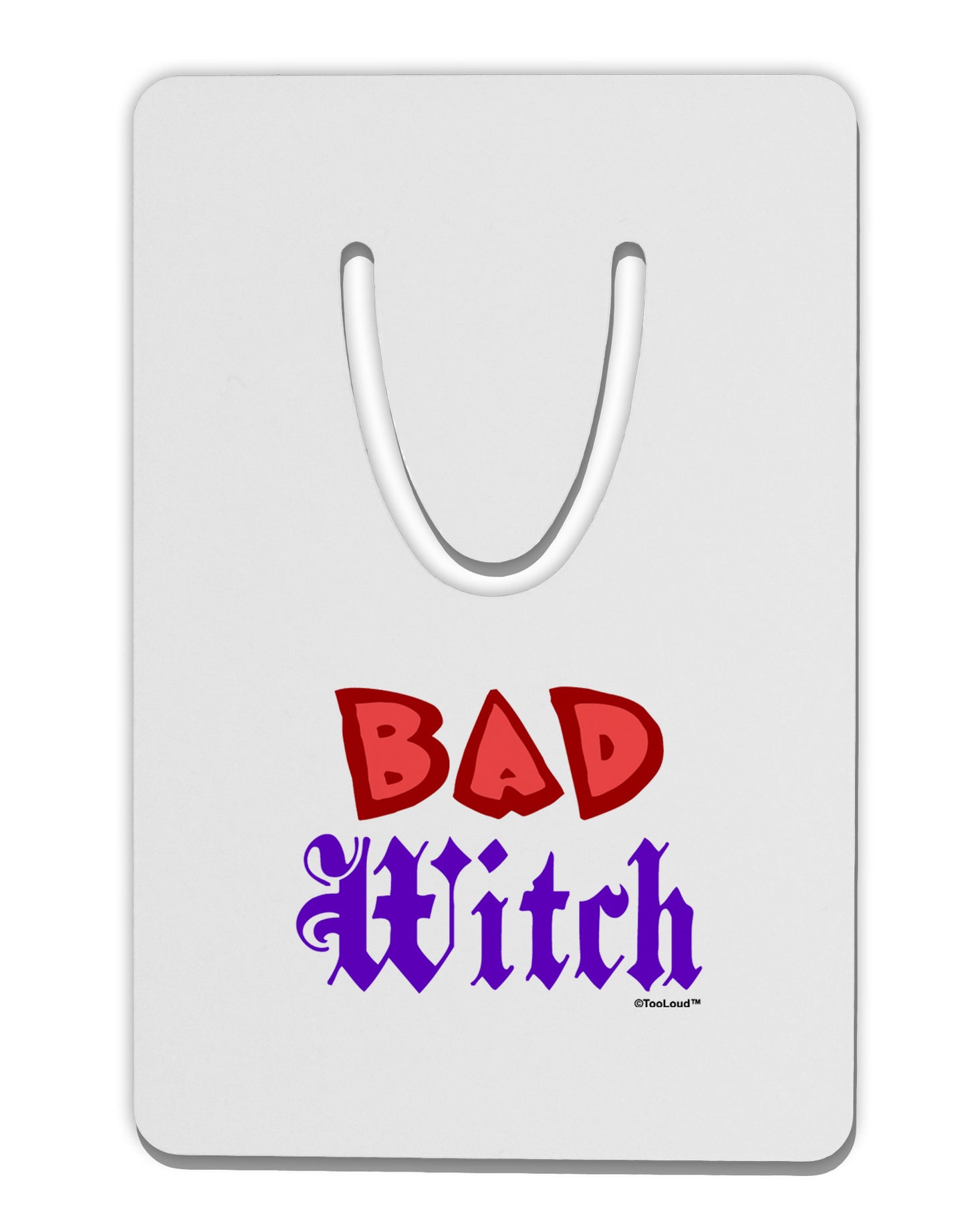 Bad Witch Color Red Aluminum Paper Clip Bookmark-Bookmark-TooLoud-White-Davson Sales