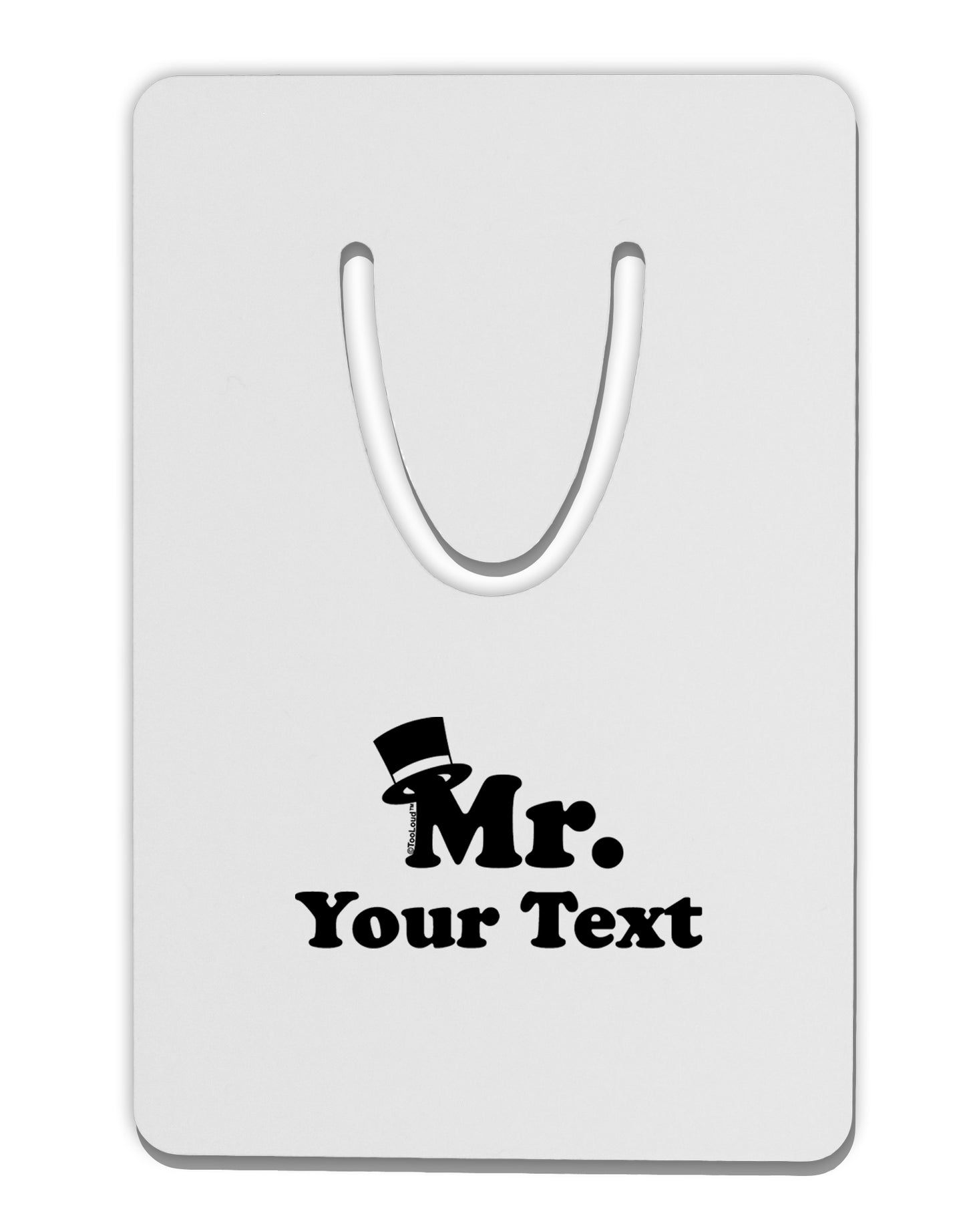 Personalized Mr Classy Aluminum Paper Clip Bookmark by TooLoud-Bookmark-TooLoud-White-Davson Sales