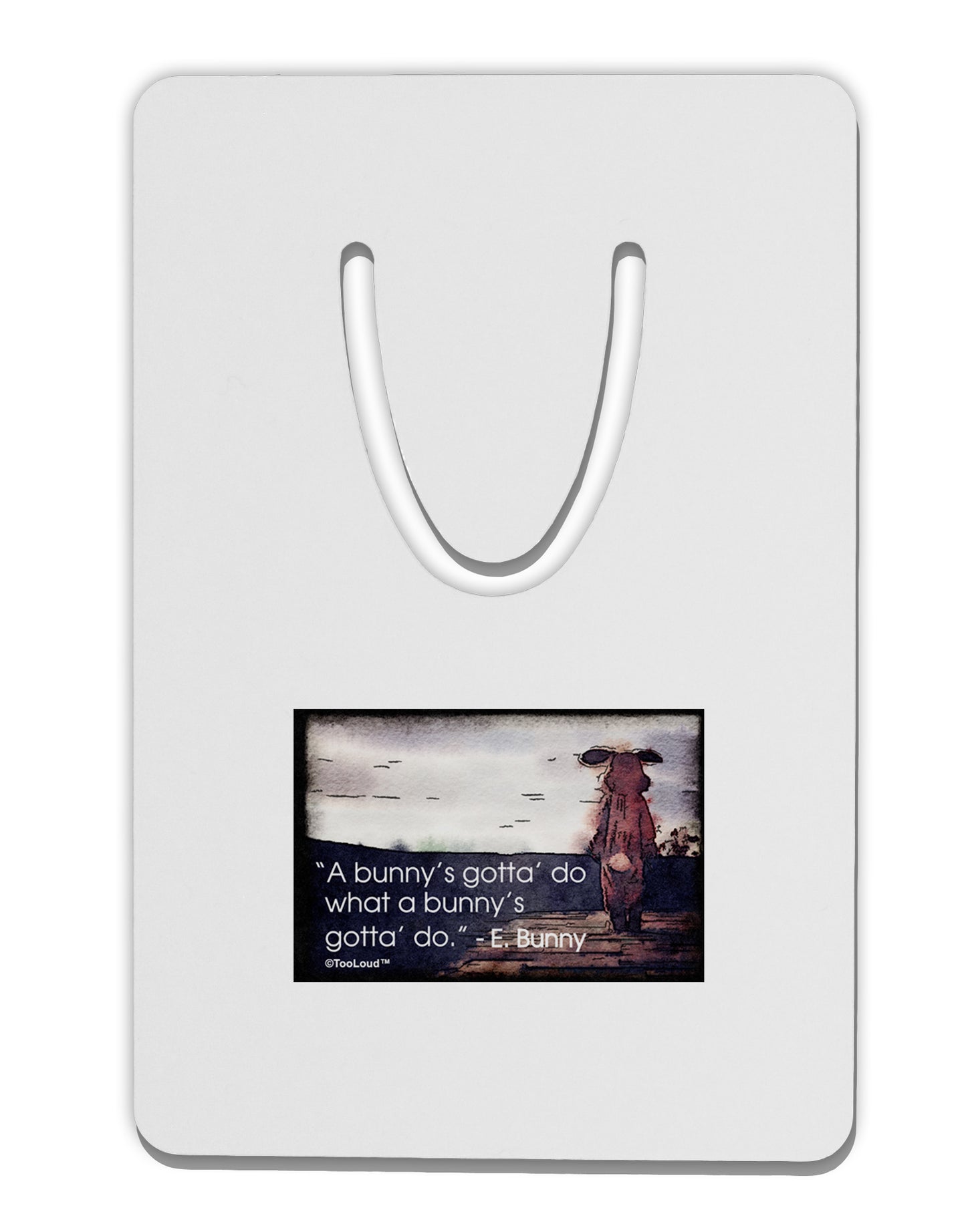 A Bunny's Gotta Do - Easter Bunny Aluminum Paper Clip Bookmark by TooLoud-Bookmark-TooLoud-White-Davson Sales