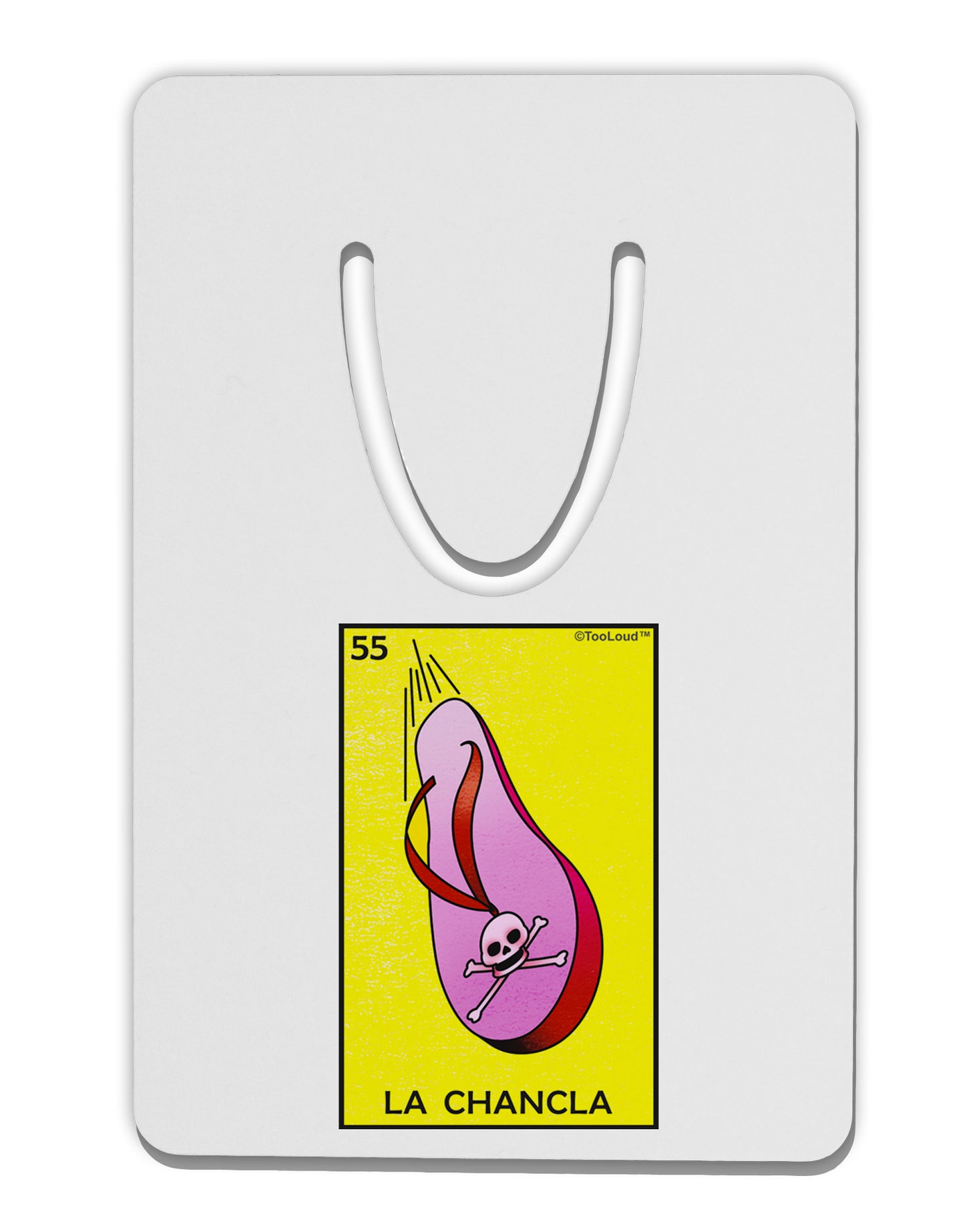 La Chancla Loteria Solid Aluminum Paper Clip Bookmark by TooLoud-TooLoud-White-Davson Sales