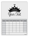 Personalized Princess -Name- Design Blank Calendar Dry Erase Board-Dry Erase Board-TooLoud-White-Davson Sales