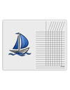Blue Sailboat Chore List Grid Dry Erase Board-Dry Erase Board-TooLoud-White-Davson Sales