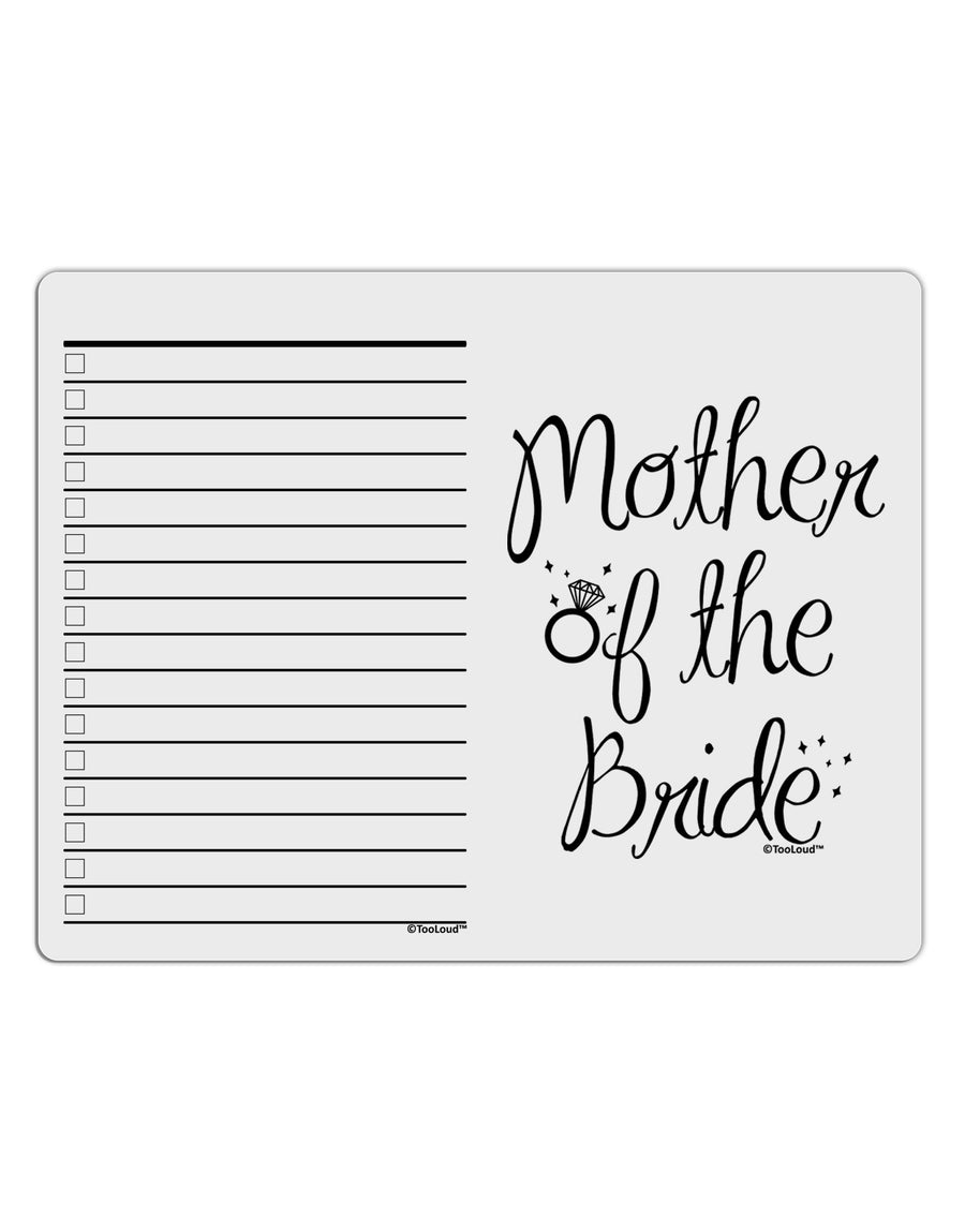 Mother of the Bride - Diamond To Do Shopping List Dry Erase Board-Dry Erase Board-TooLoud-White-Davson Sales