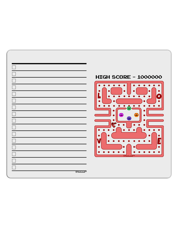 Retro Heart Man to Do Shopping List Dry Erase Board