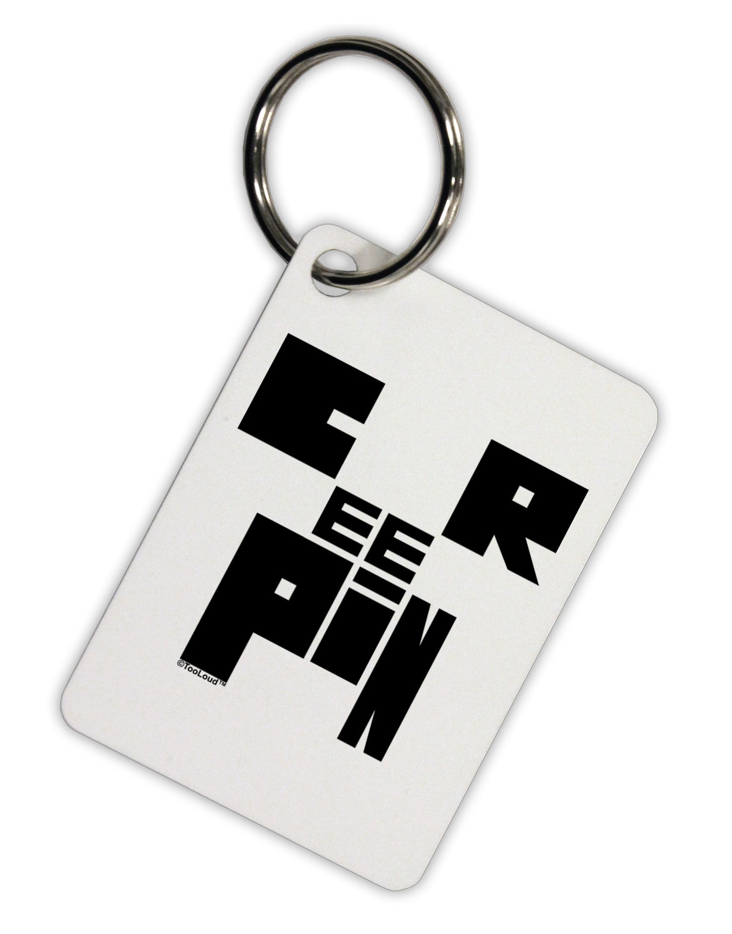Creepin Aluminum Keyring Tag-Keyring-TooLoud-White-Davson Sales