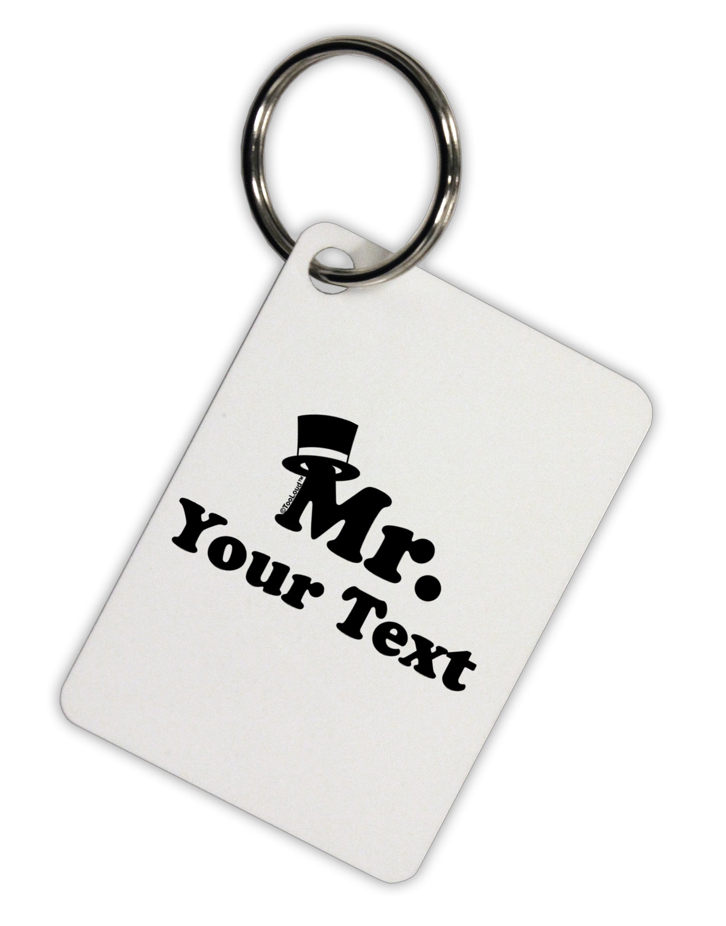 Personalized Mr Classy Aluminum Keyring Tag by TooLoud-Keyring-TooLoud-White-Davson Sales