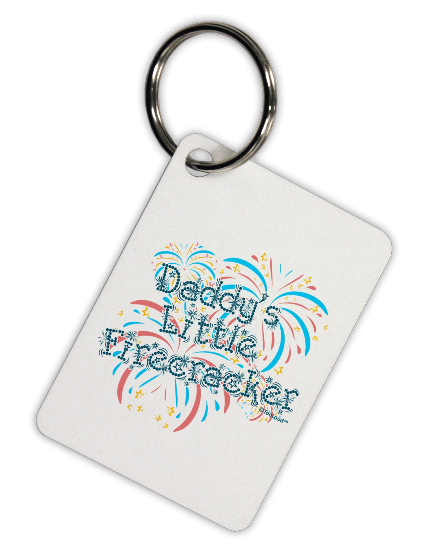 Daddy's Little Firecracker Aluminum Keyring Tag-Keyring-TooLoud-White-Davson Sales
