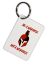 Be a Warrior Not a Worrier Aluminum Keyring Tag by TooLoud-TooLoud-Davson Sales