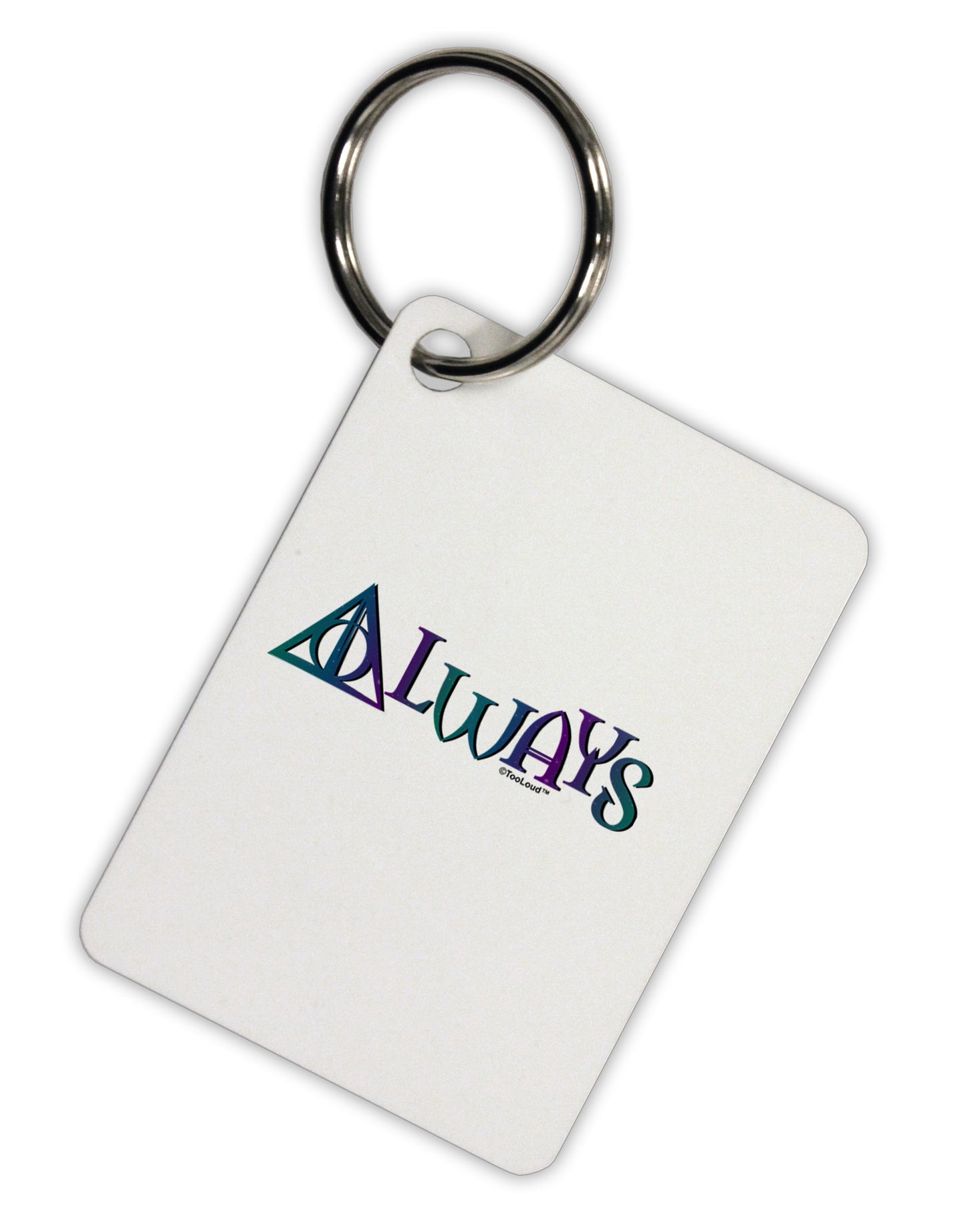Always Magic Symbol Aluminum Keyring Tag by TooLoud-Keyring-TooLoud-White-Davson Sales