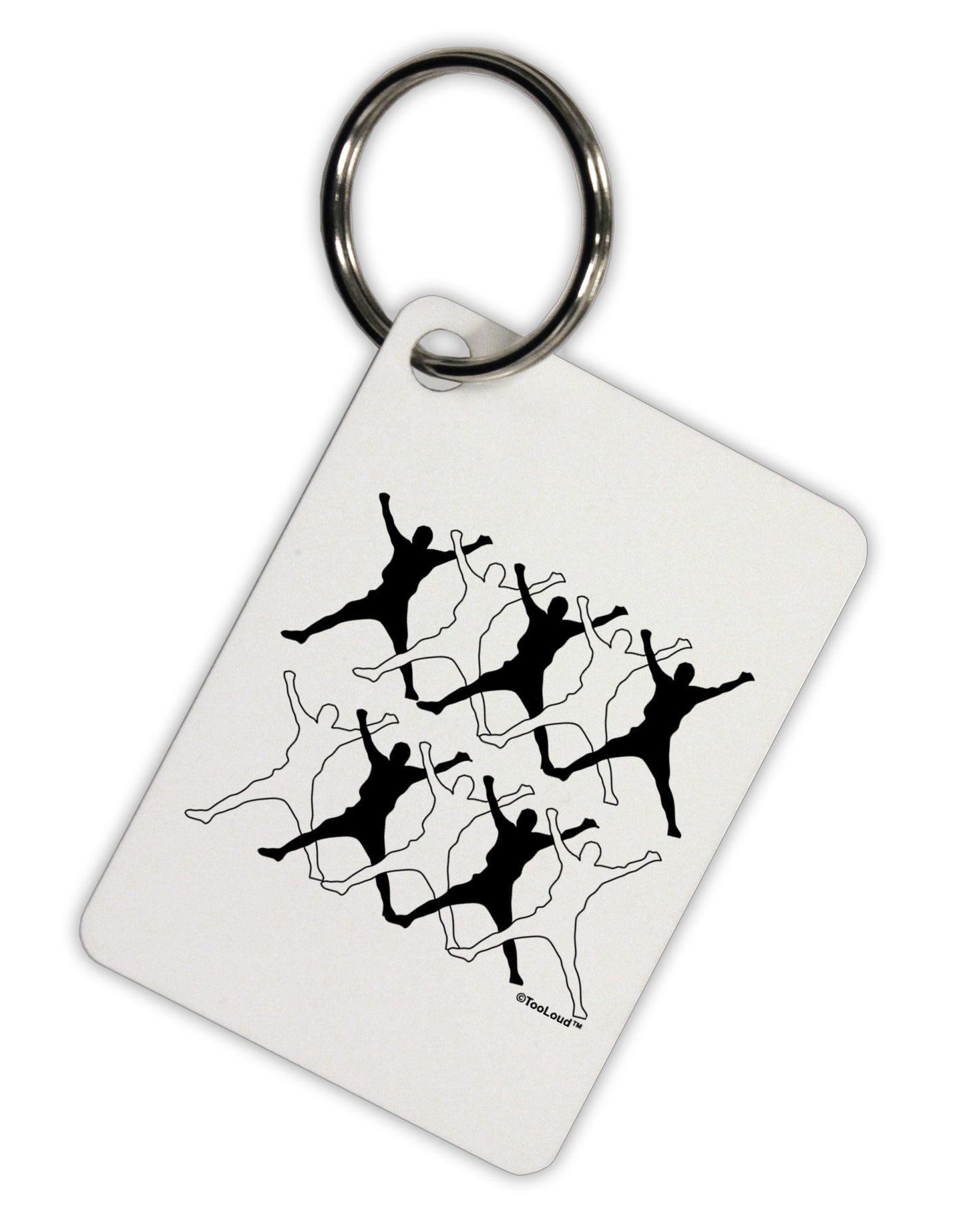 Ten Lords A Leaping Aluminum Keyring Tag-Keyring-TooLoud-White-Davson Sales