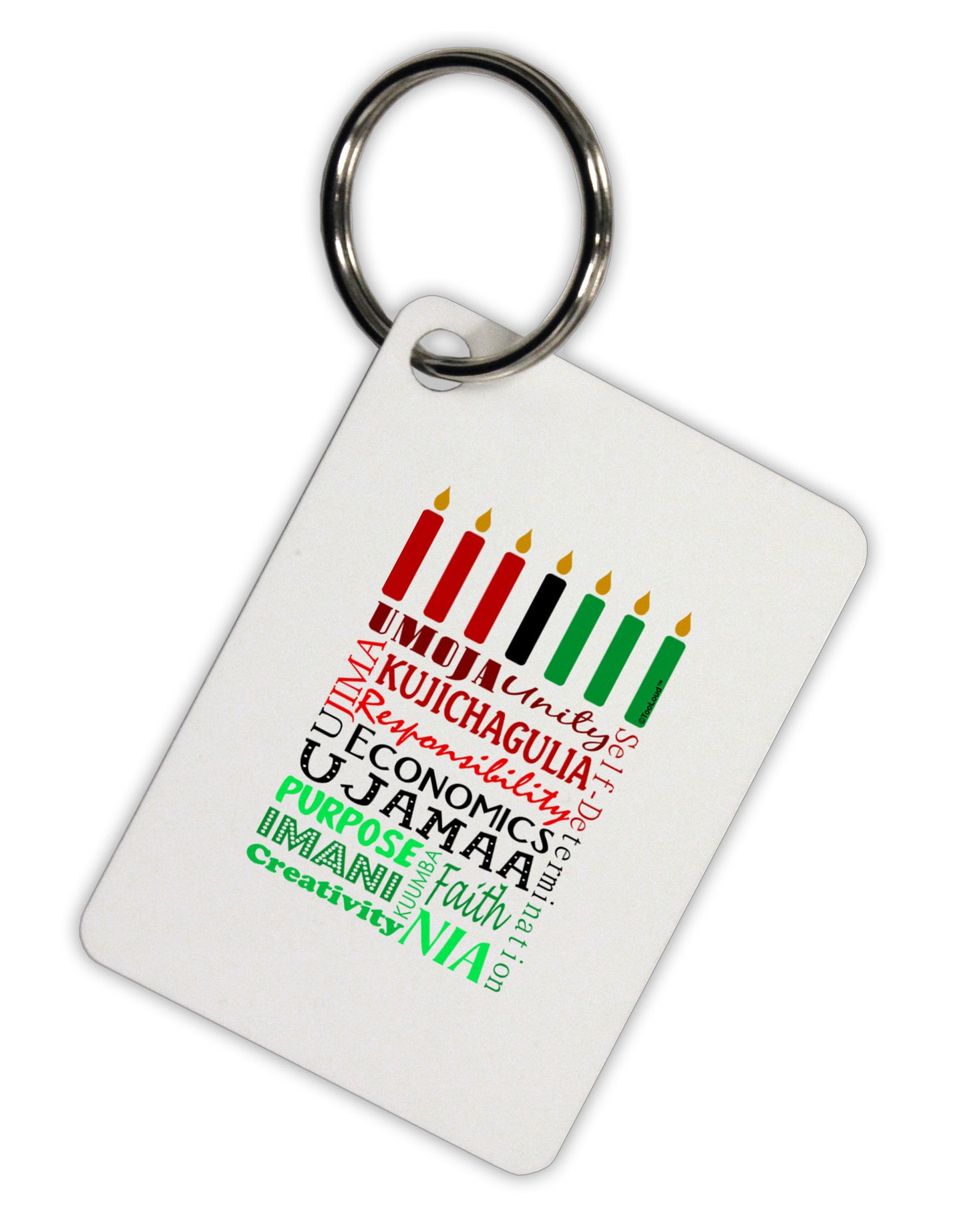 7 Principles Box Aluminum Keyring Tag-Keyring-TooLoud-White-Davson Sales