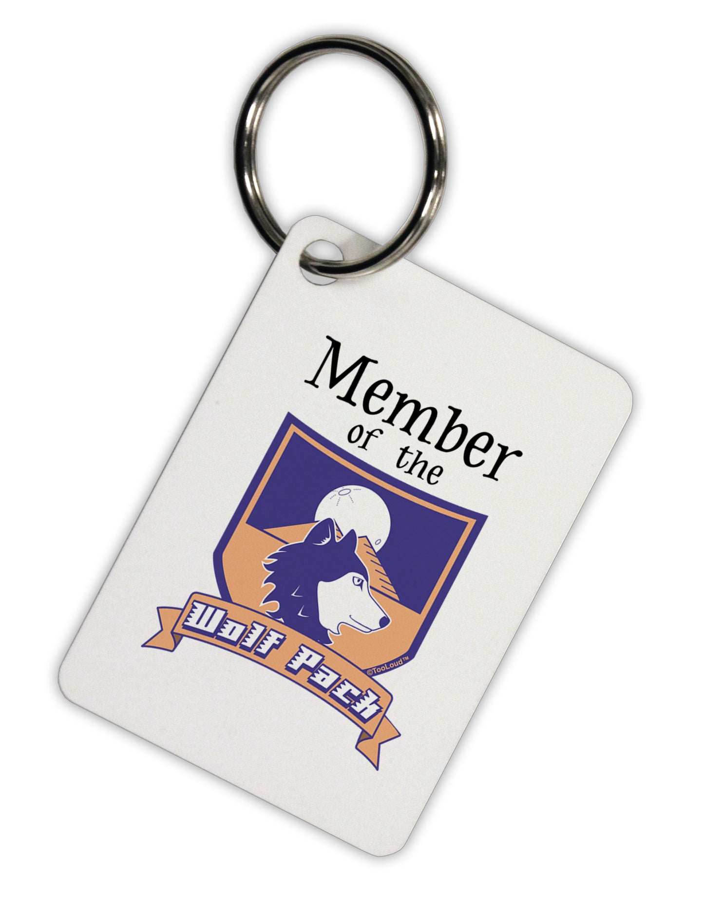 Member of the Wolf Pack Aluminum Keyring Tag by TooLoud-Keyring-TooLoud-White-Davson Sales