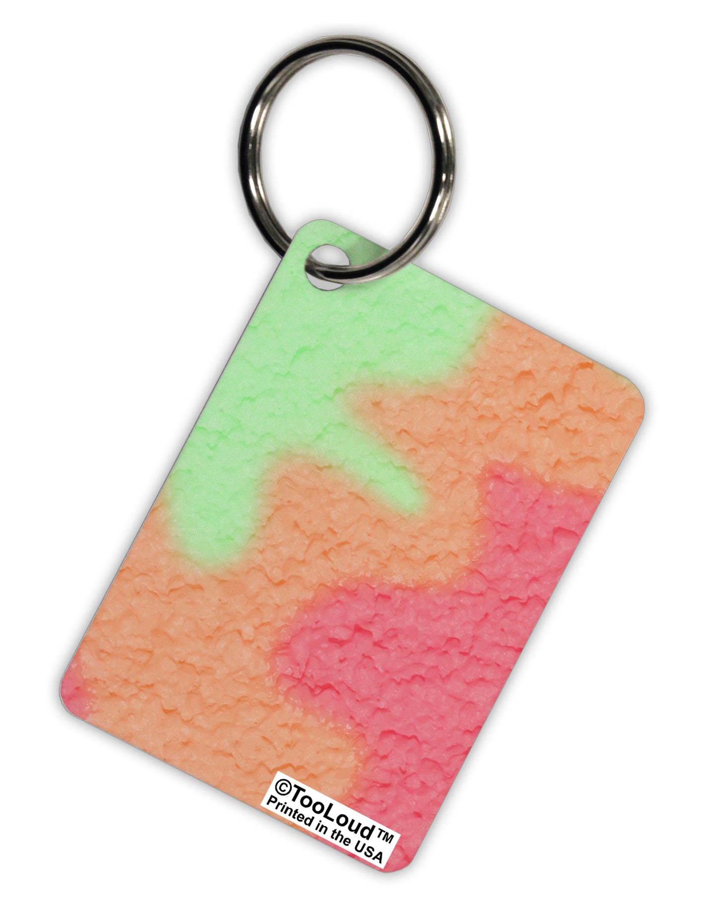 Rainbow Sherbet Aluminum Keyring Tag All Over Print by TooLoud-Keyring-TooLoud-White-Davson Sales