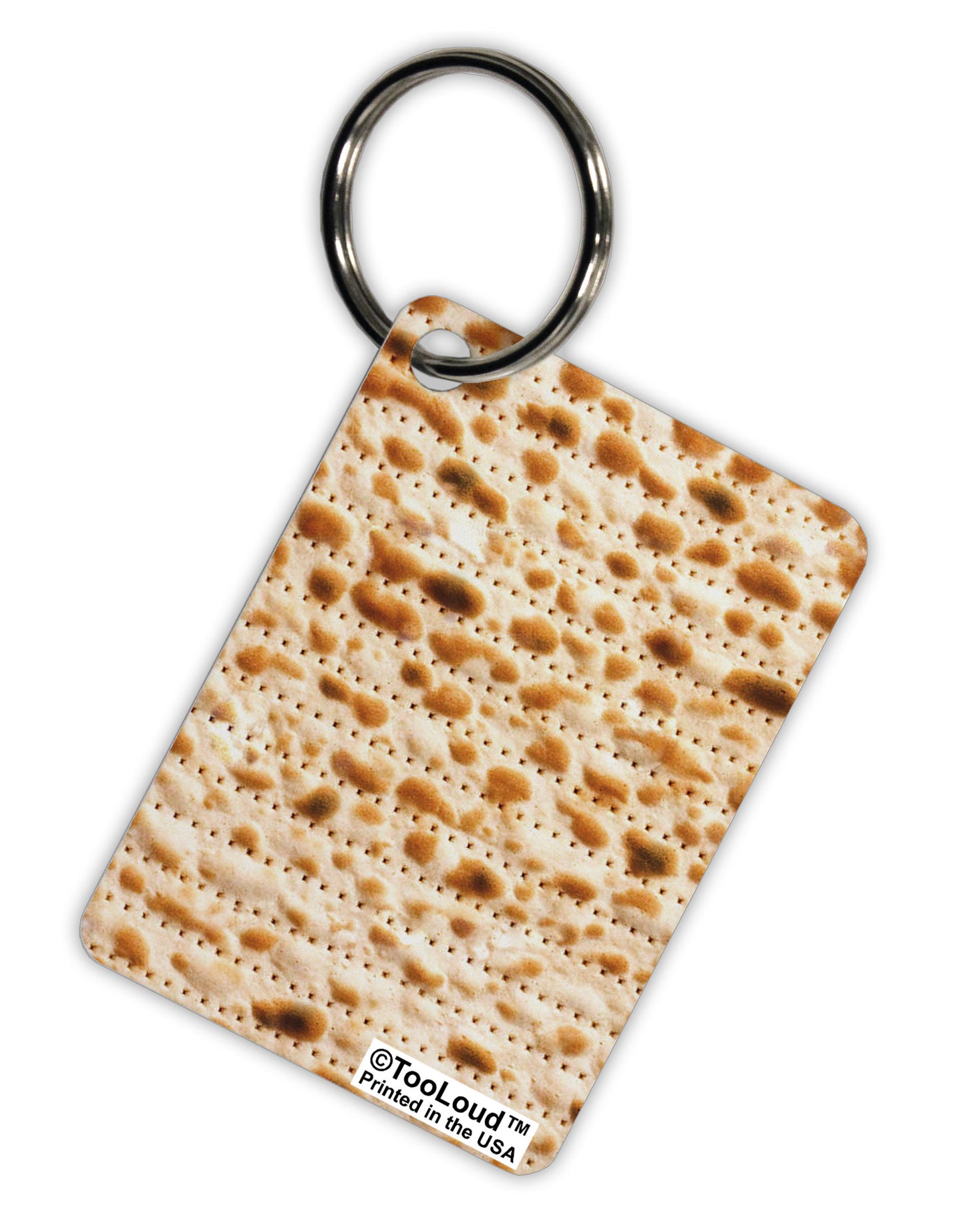 Matzo Aluminum Keyring Tag All Over Print-Keyring-TooLoud-White-Davson Sales